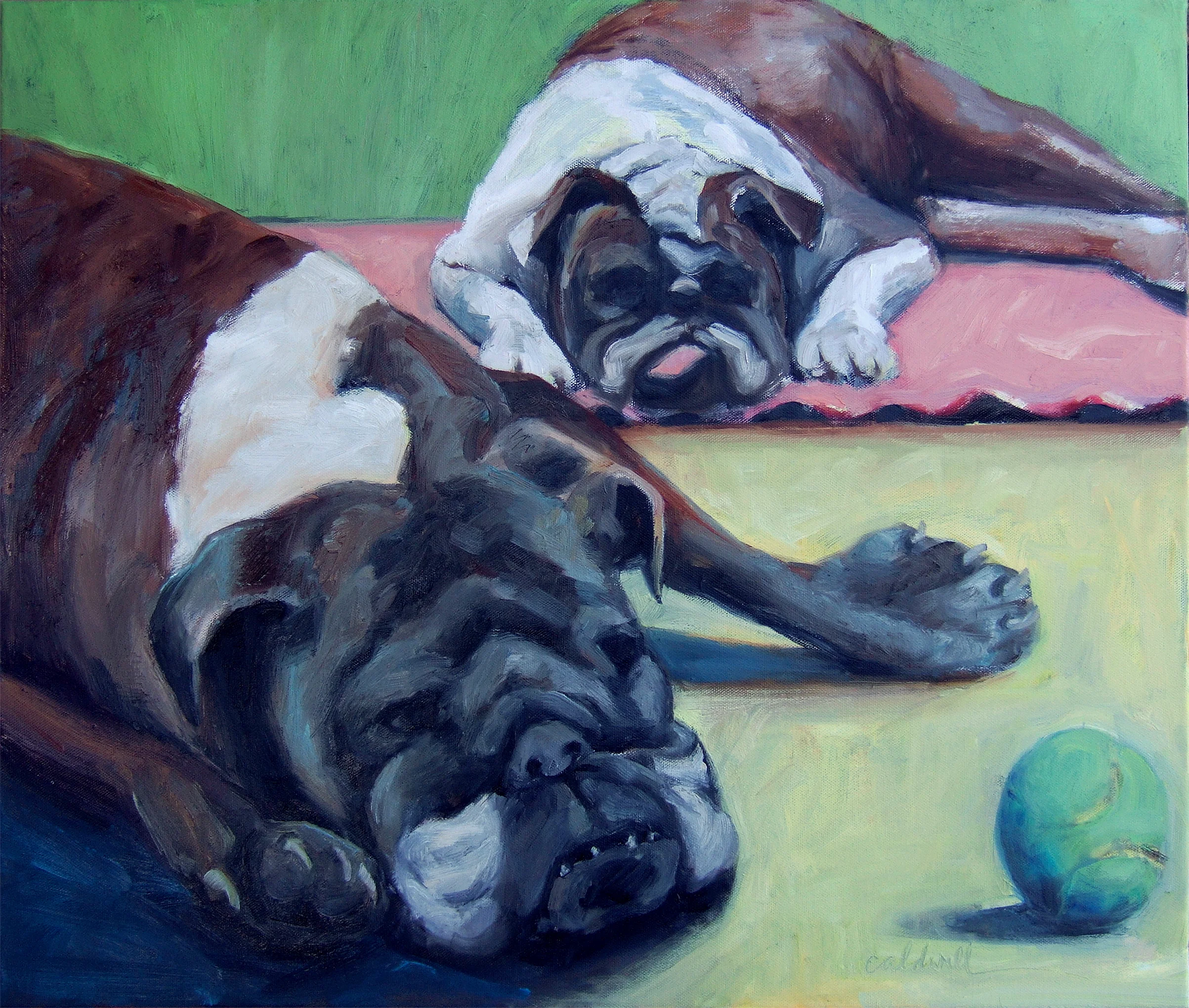 Mama and Chloeyoil on canvas20 x 24"