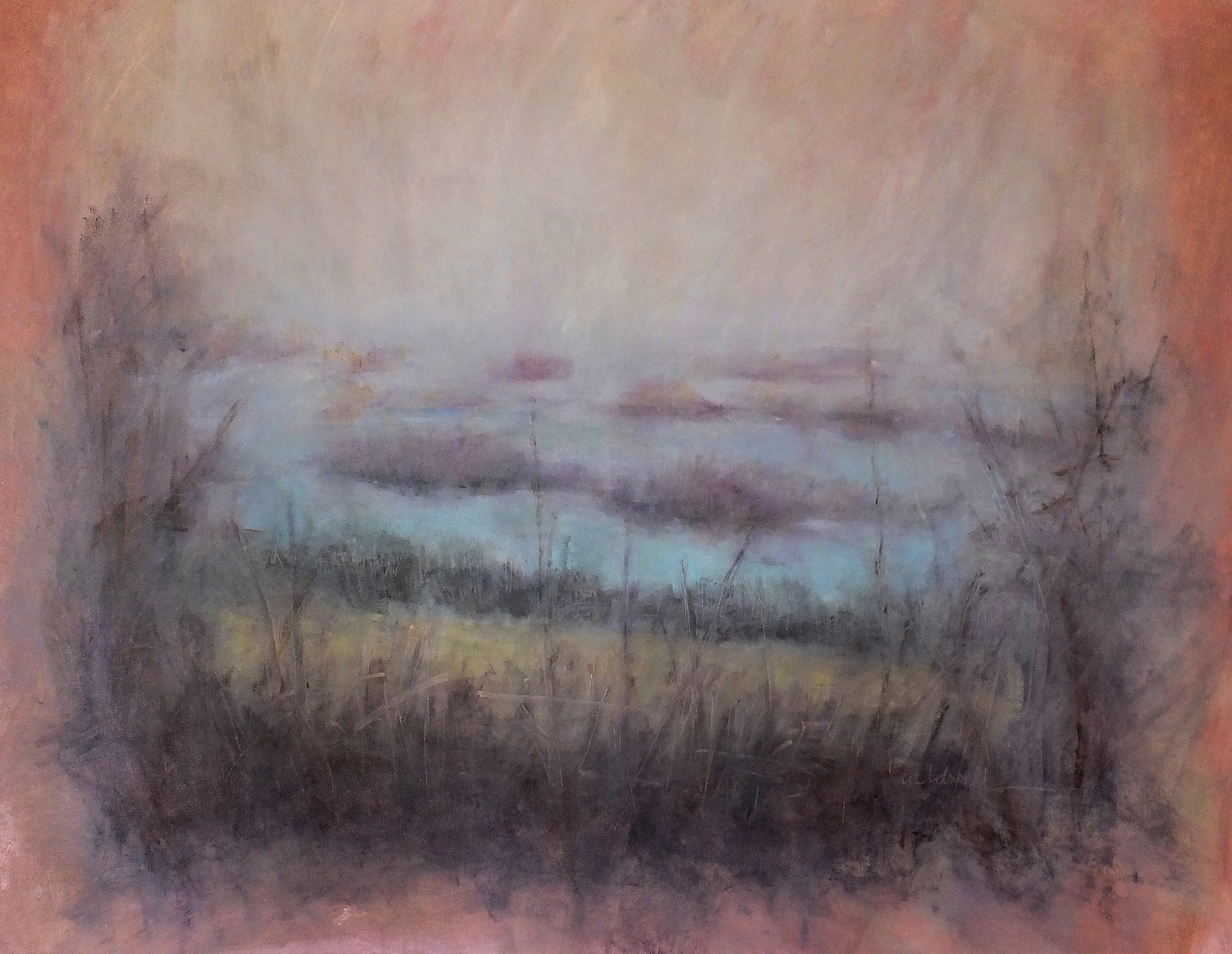 While You Were Sleeping29 x 36" oil on canvasA Block Island landscape from memory