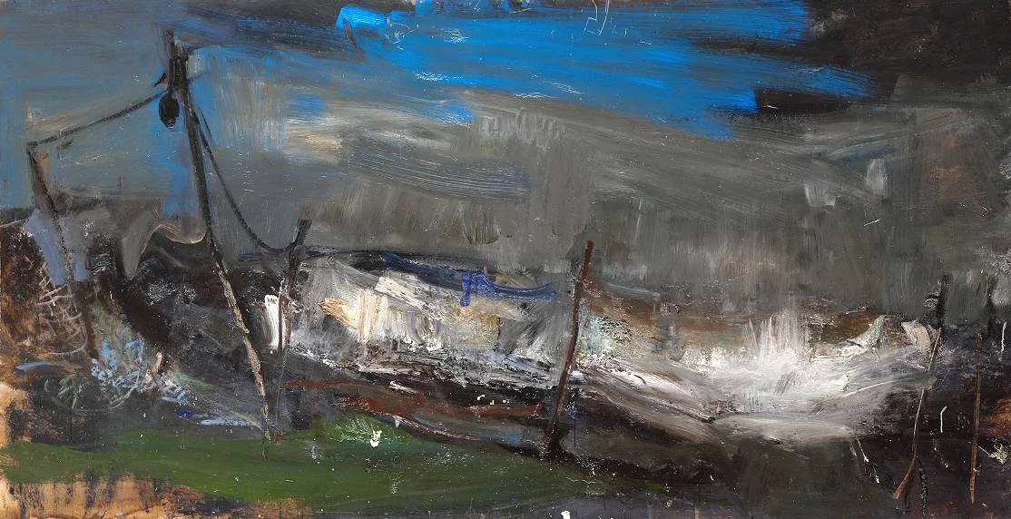 Joan Eardley (again) - a favorite bold, risk taker. She was taken with cancer at a young age and succumbed at 42. You can feel the urgency here.