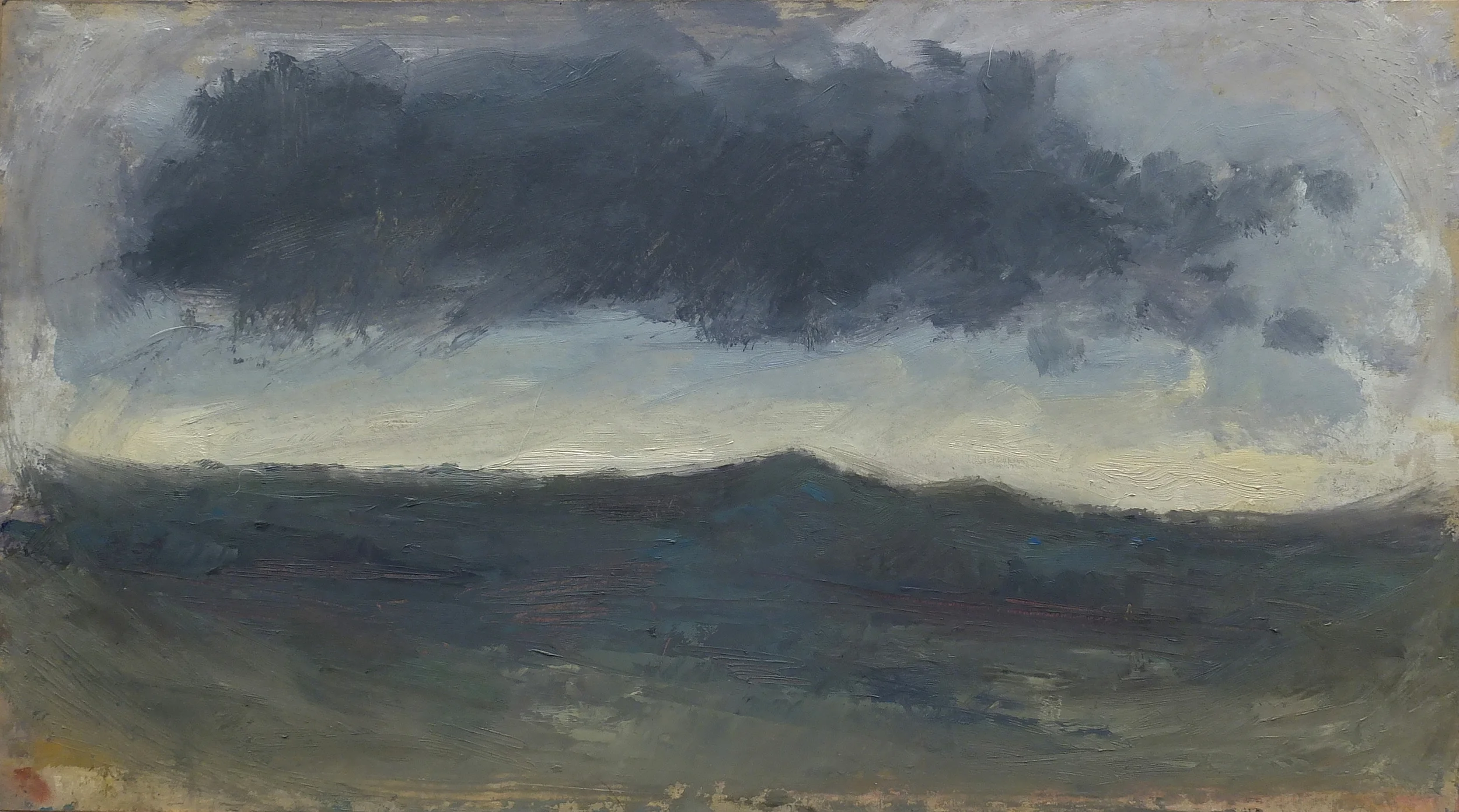 oil/matte board 6 7/8 x 12 3/8" Chestnut Hill 2016