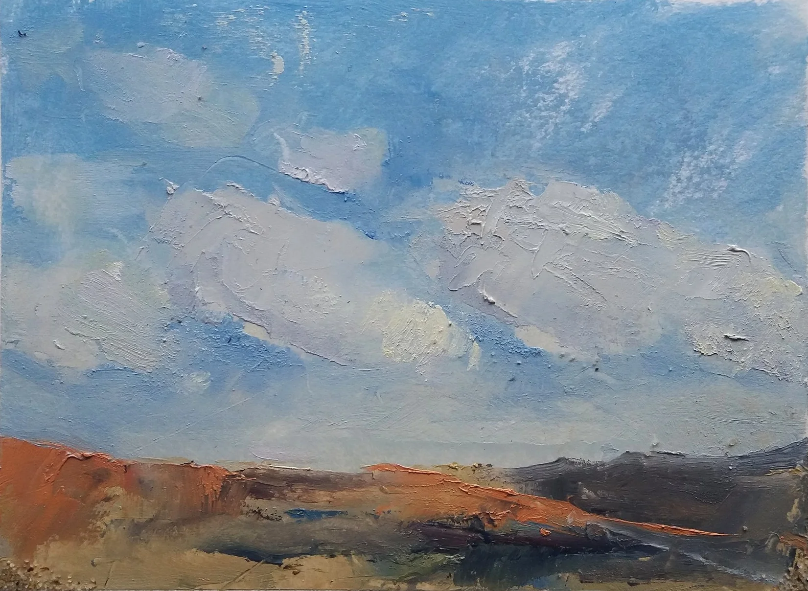oil/paper 5 1/4 x 7 1/4" 2017