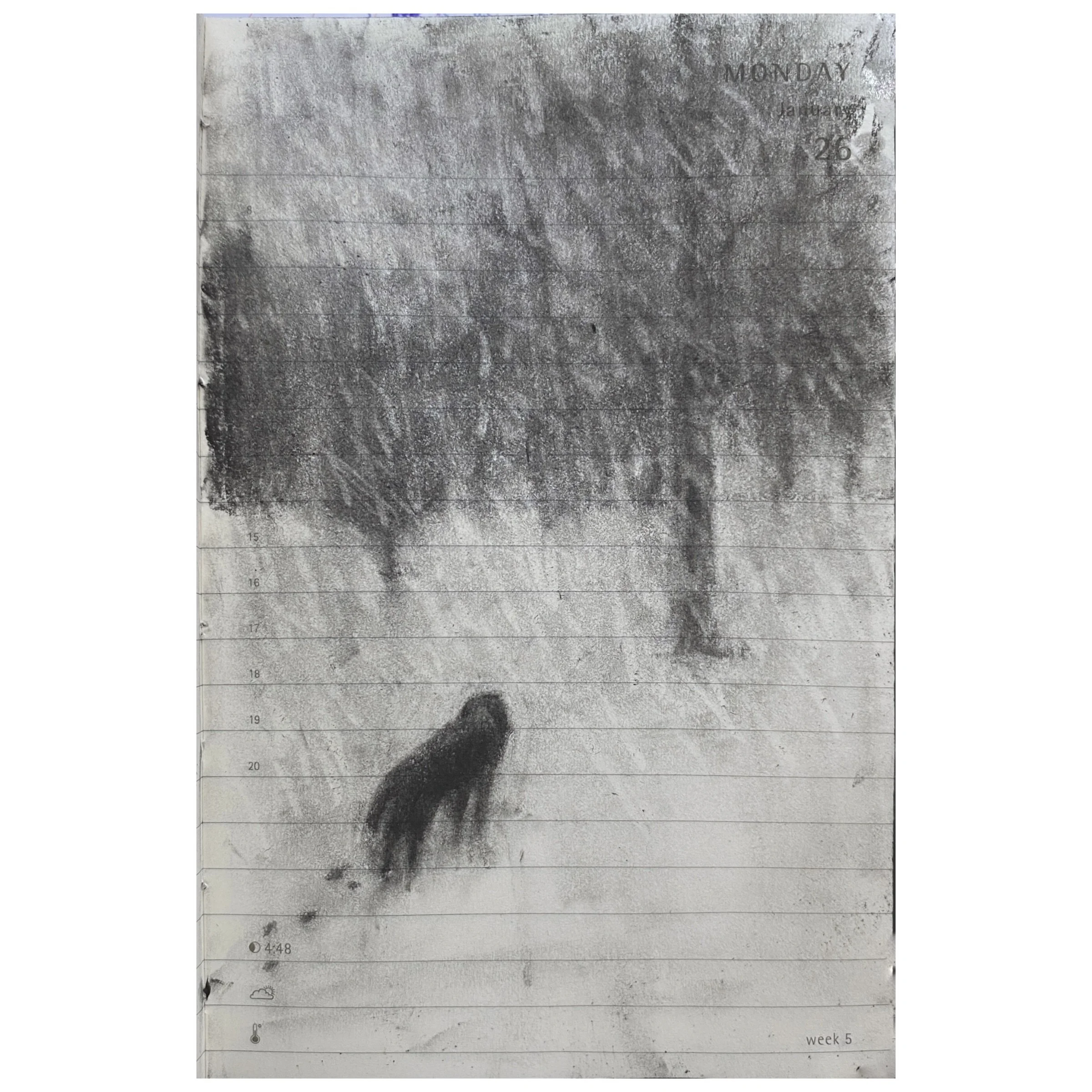 Dog in a Snowstorm