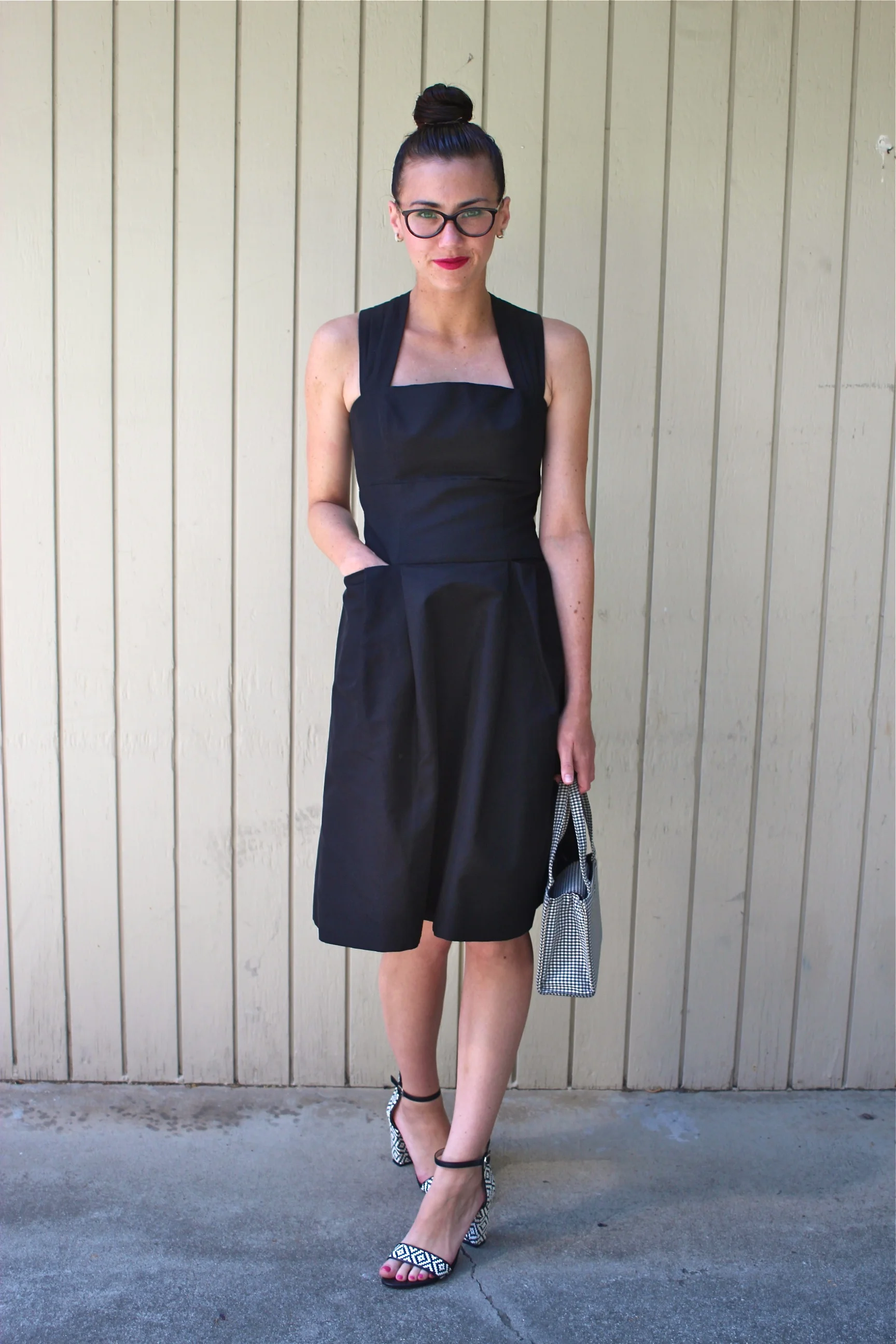 Dress: Mirror Of Venus, Anthropologie; Heels: Zara; Bag: Kate Spade