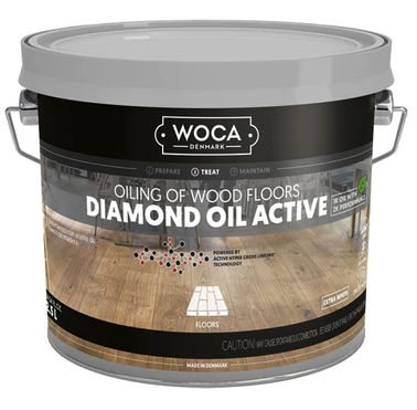 Woca, Diamond Oil, Diamond Oil Active, Oil, Wood floors, Oiling of Wood Floors, Oil Finish