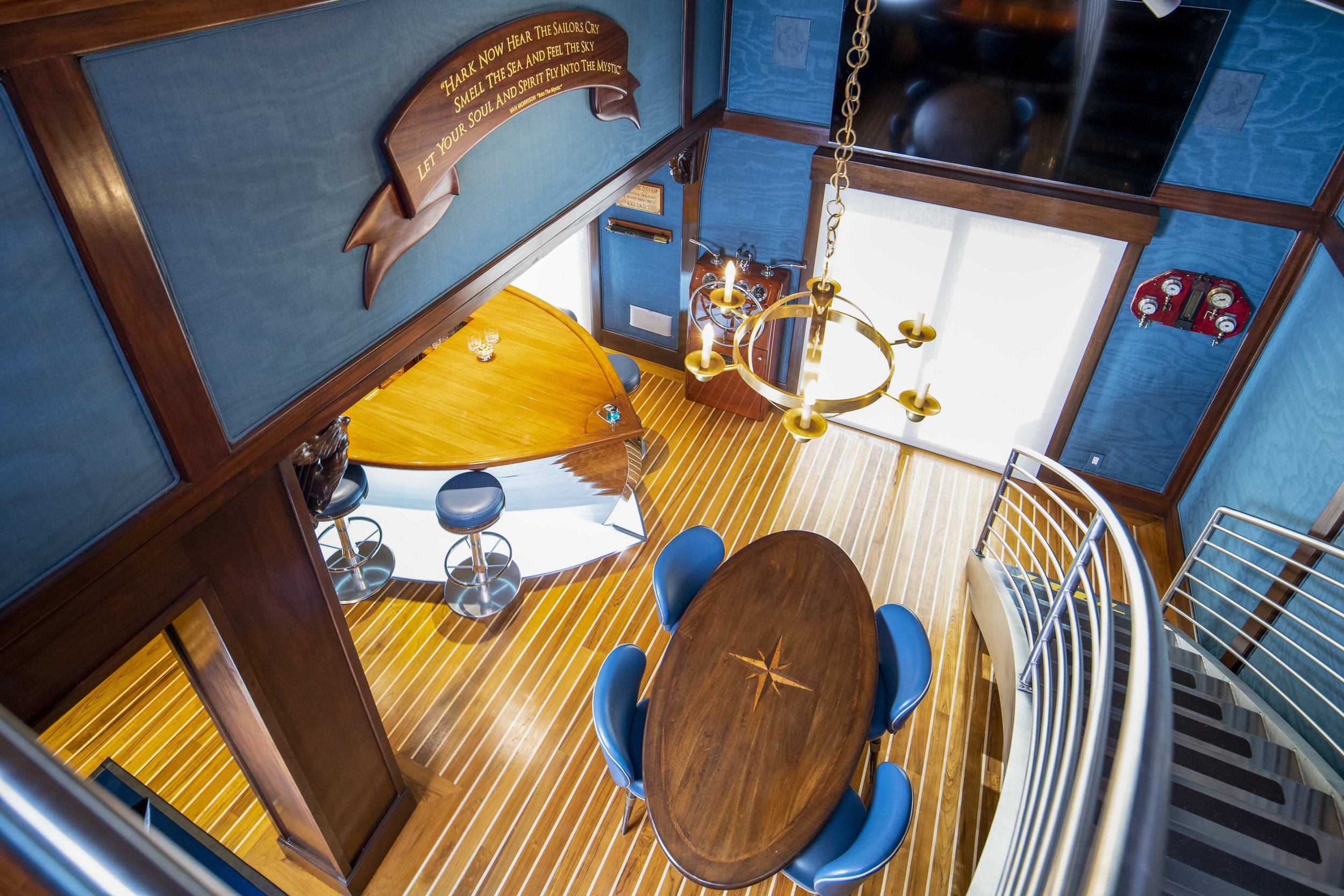 Teak with Maple Feature Strip