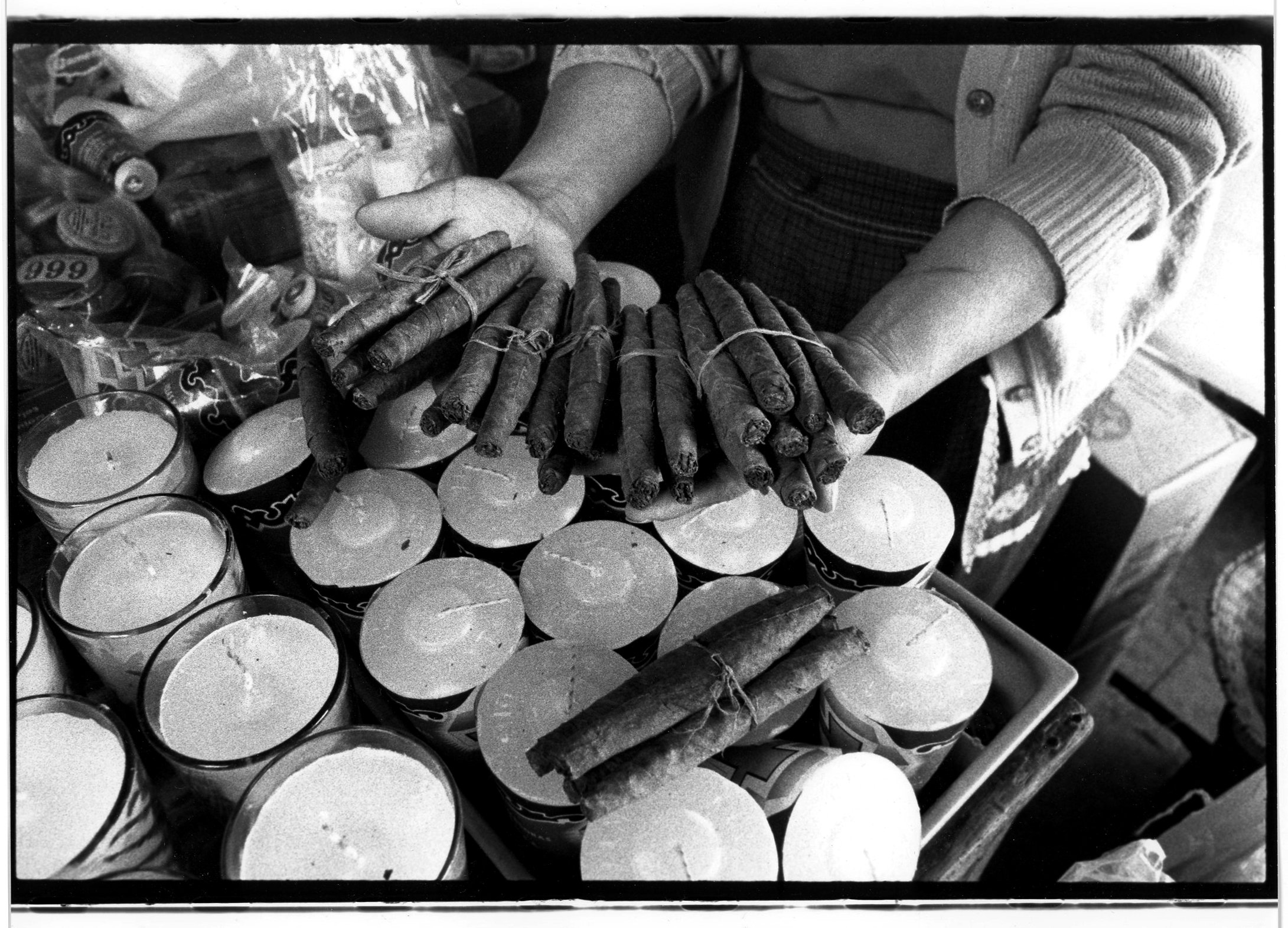  Tobacco puros for sale in market in San Cristobal de las Casas, Chiapas, Mexico 1998 