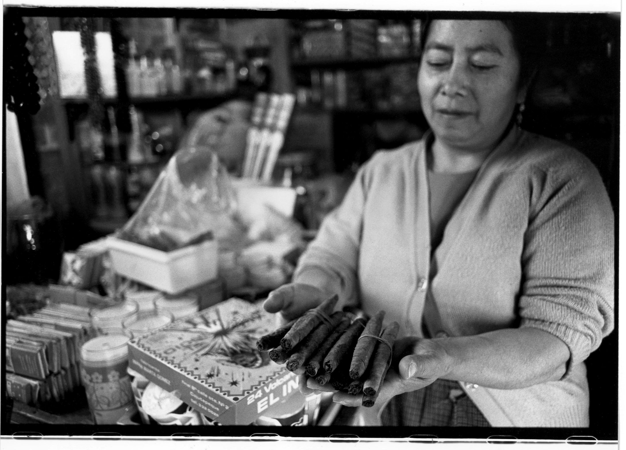 Tobacco puros for sale in market in San Cristobal de las Casas, Chiapas, Mexico 1998 