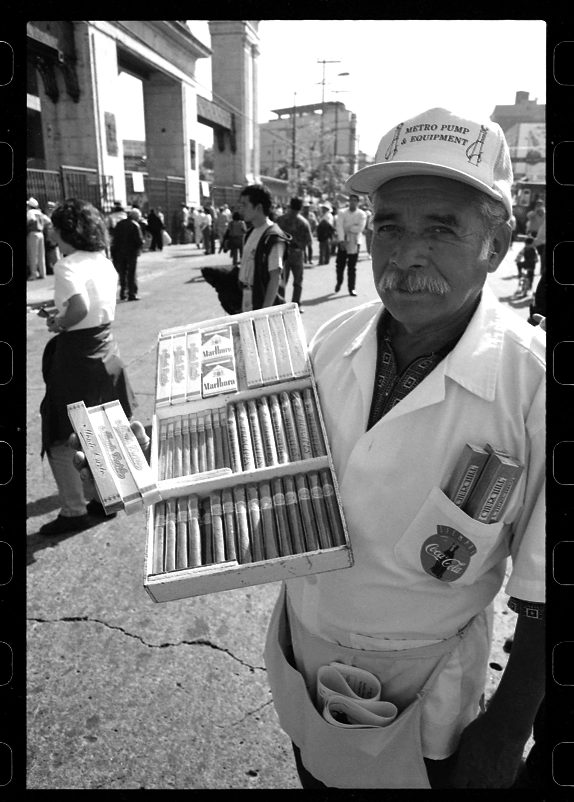  Cigar vendor Plaza de Toros (Bull Fights) Mexico City. 