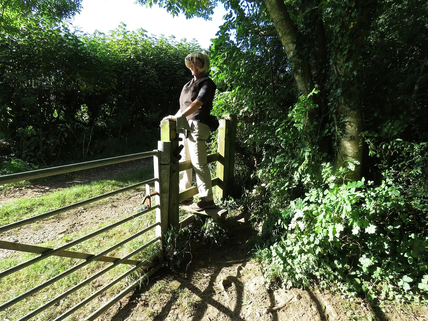 Crossing the stile