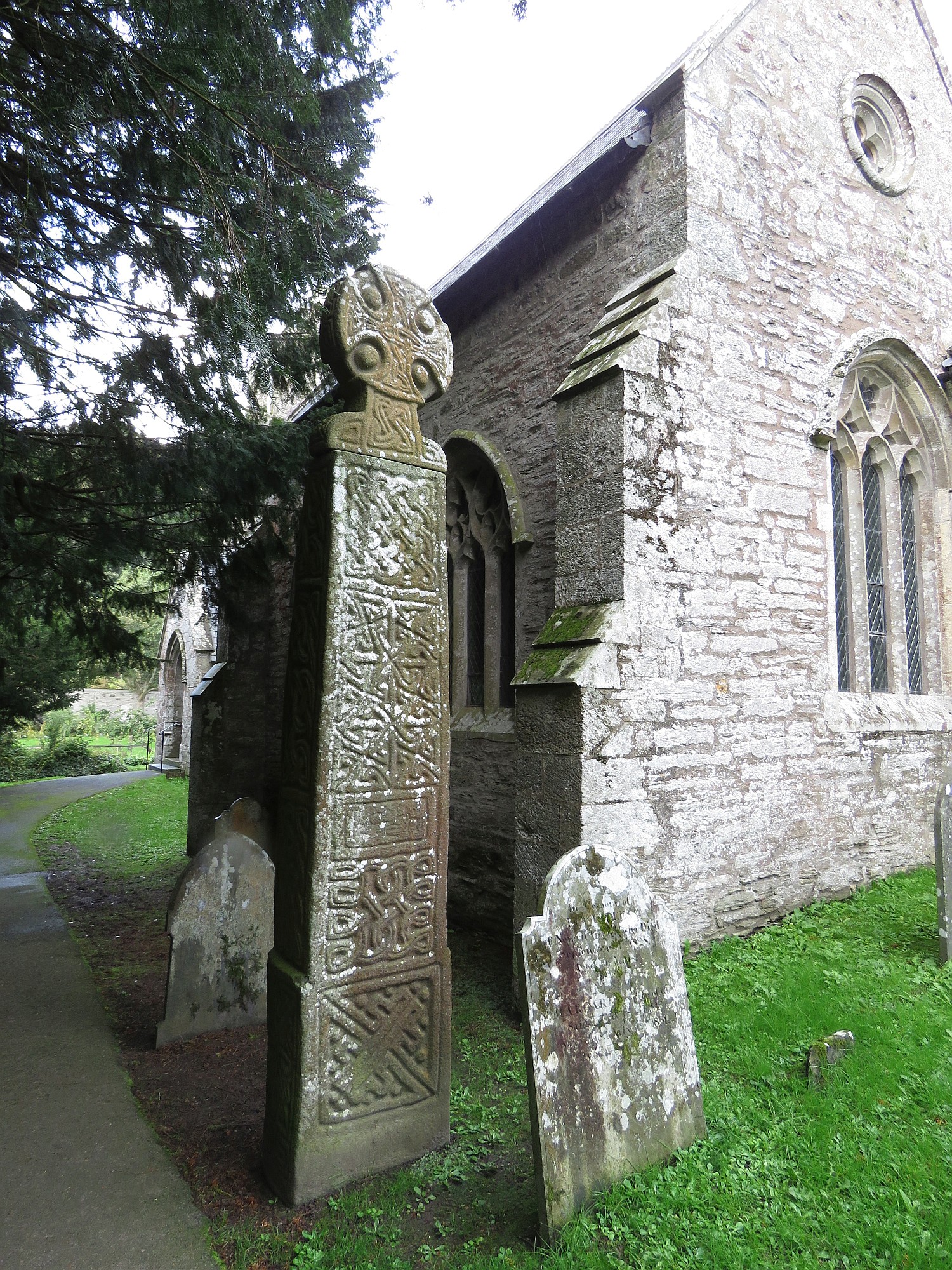9th century Celtic cross St. Brynech's
