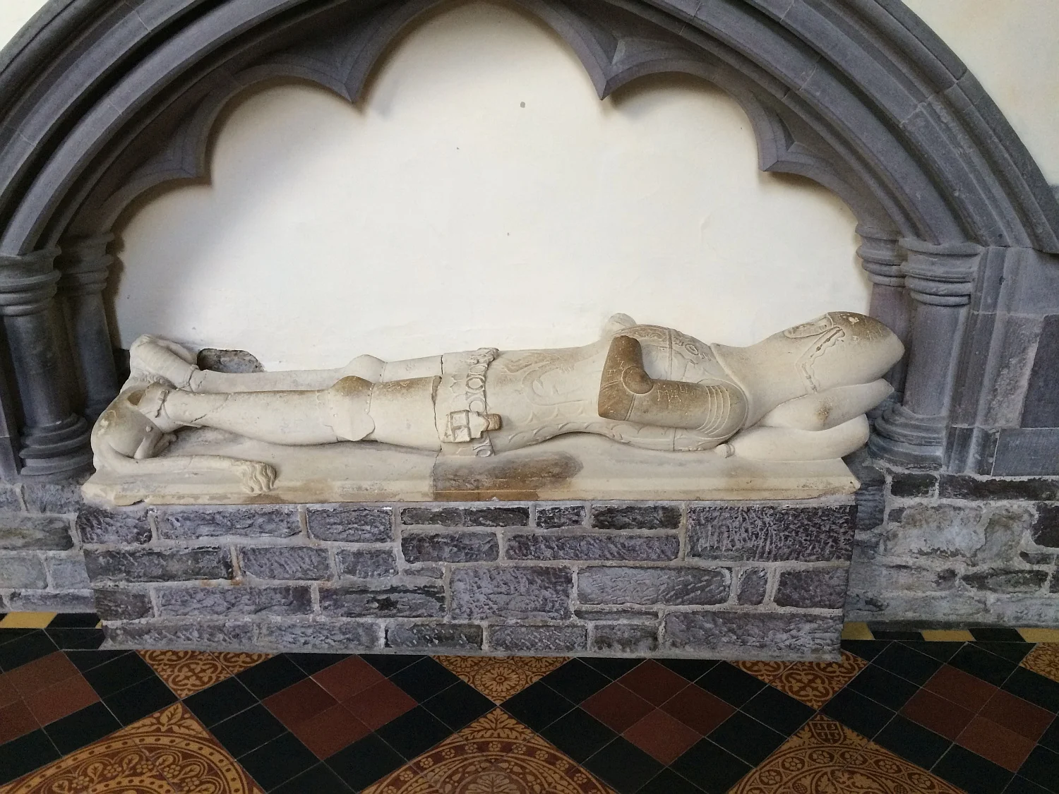 Tomb of a royal Welsh knight - St. David's