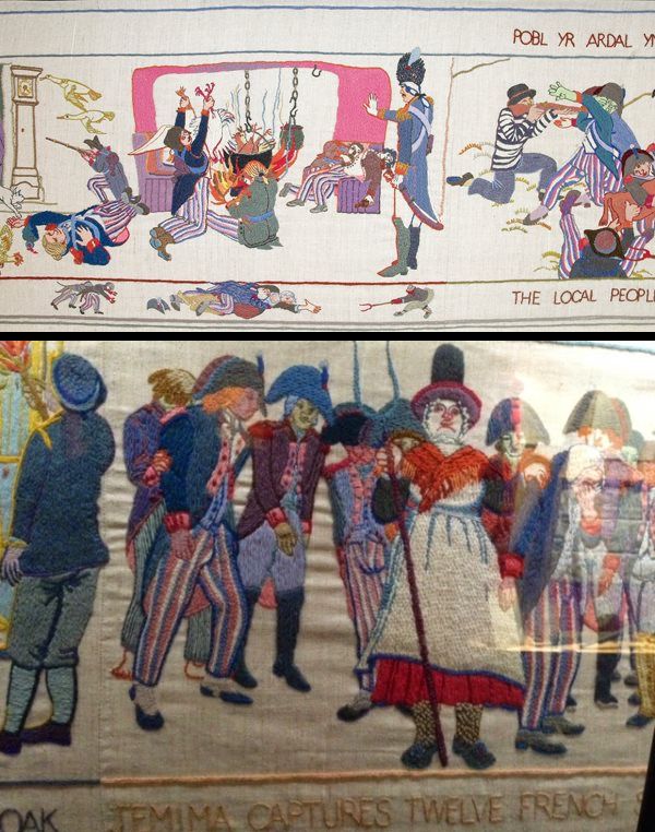 Fishguard Tapestry celebrating the bicentennial of The Last Invasion of Britain 1797