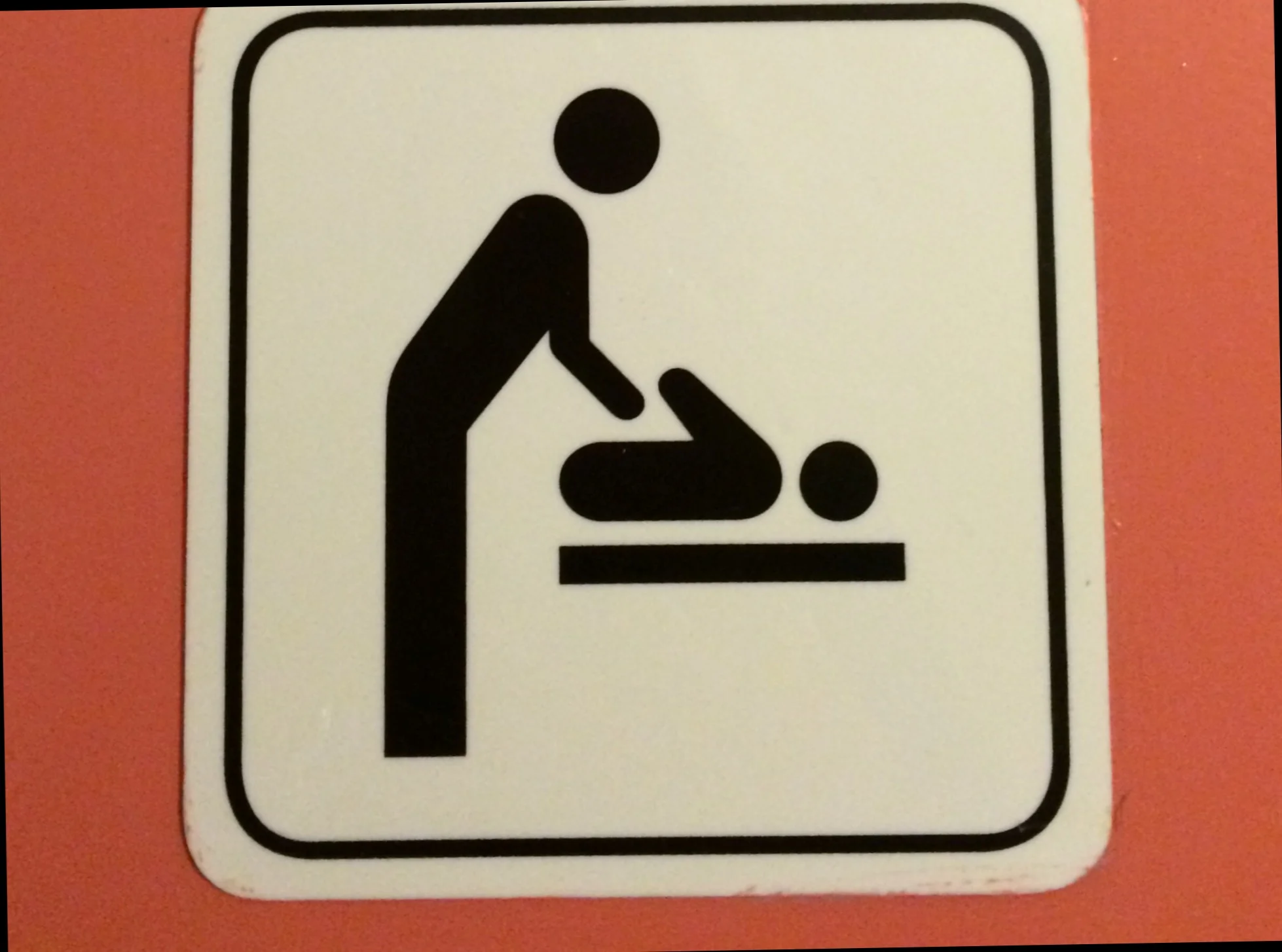 Sign on the women's loo, seems to indicate this is the place to give artificial respiration to a torso, or other deviant behavior...