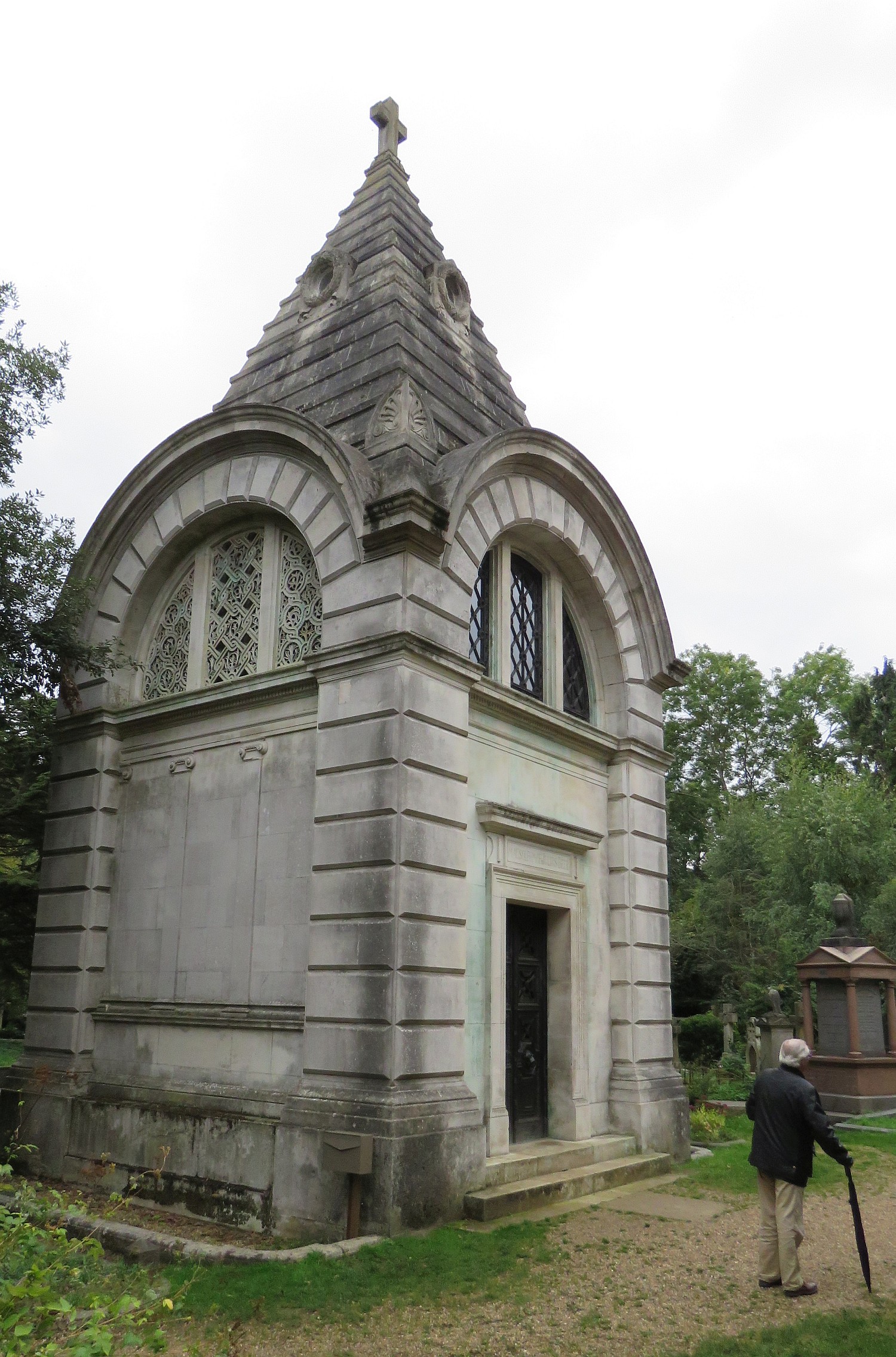 One of many individual crypts. This one owned for a former Jewish family. Only Christians allowed in the cemetery, with a special plot for reserved for those not Church of Christ.