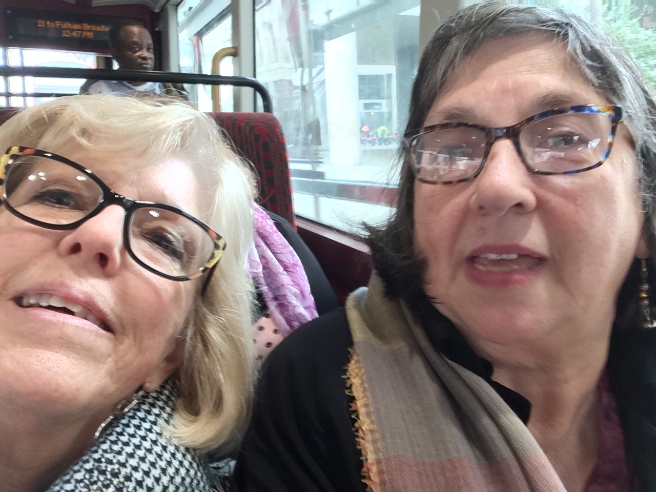 Bus selfie - we think we are home free.