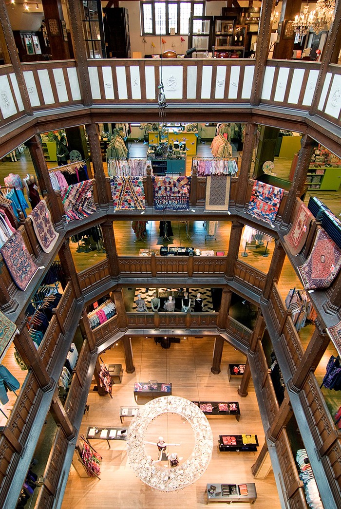 Interior of Liberty of London - what a beautiful store.