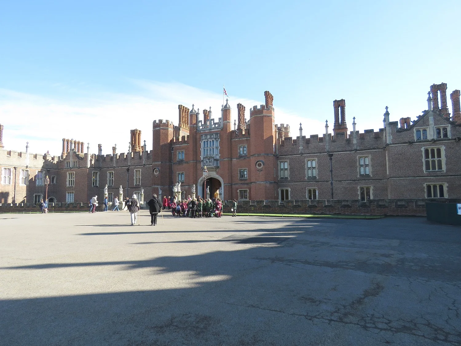 Approaching Hampton Court, on the Base Court 