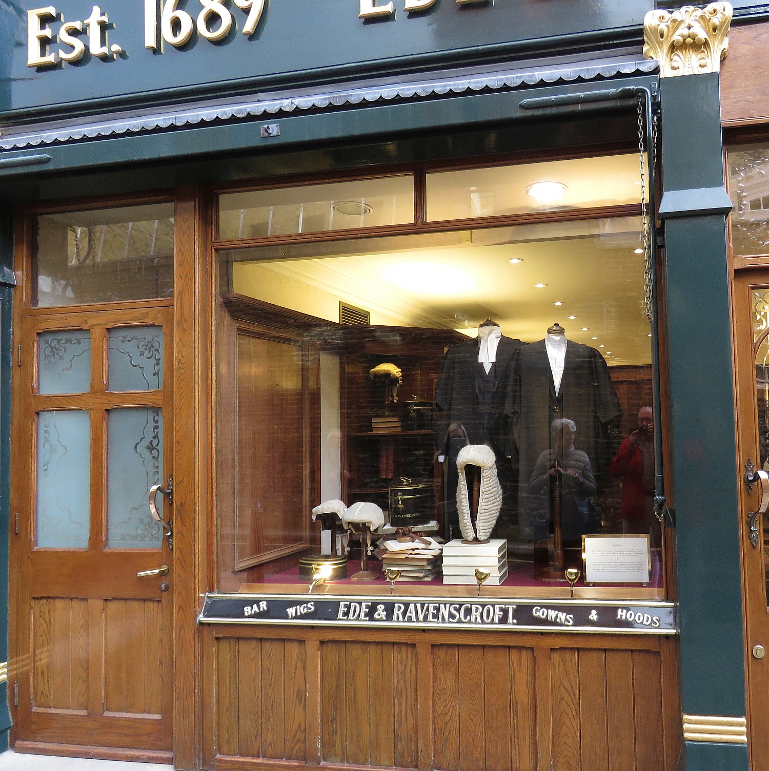 Where you purchase your wigs and robes - gently used ones available at a shop round the corner.