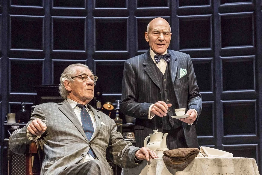 Ian McKellan and Patrick Stewart in Harold Pinter's "No Man's Land". 