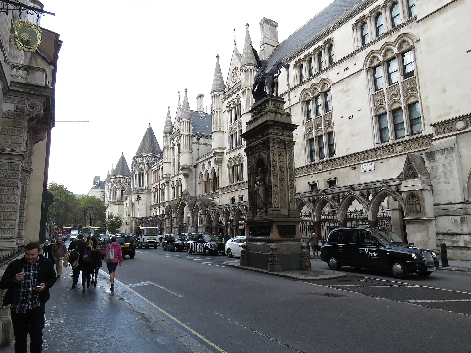 Courts of Justice buildings at the London Bar. We could not take photos inside.