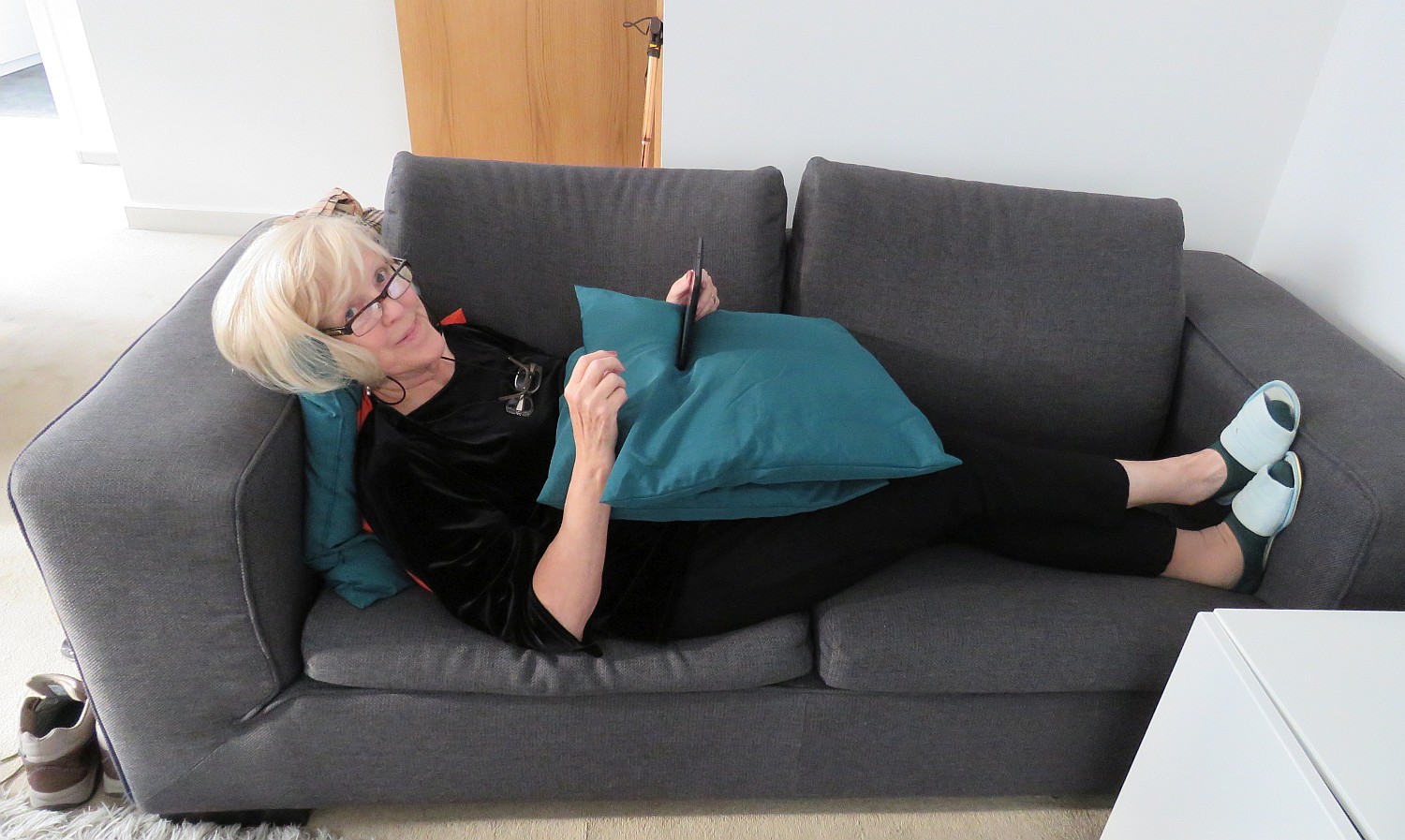 How I spent the day - reading on my Kindle - heaven.