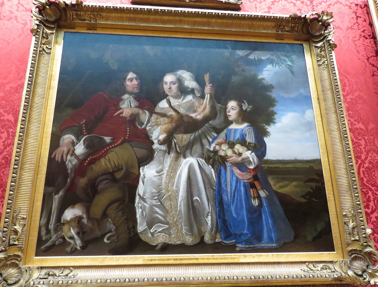 Then there is this Dutch painting by Van der Halst of the Avan Aras Family. A dead rabbit in her hands, really? And is he looking intently at her or the rabbit?
