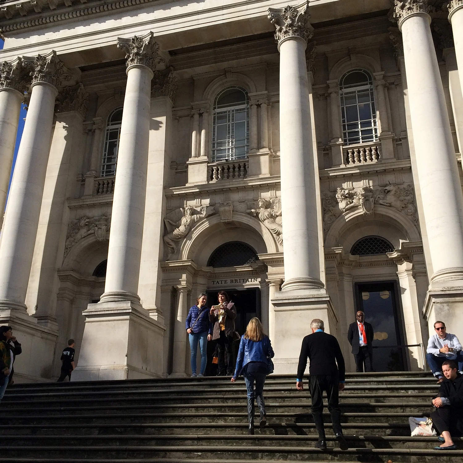 Entrance to the Tate - all British art, all the time.