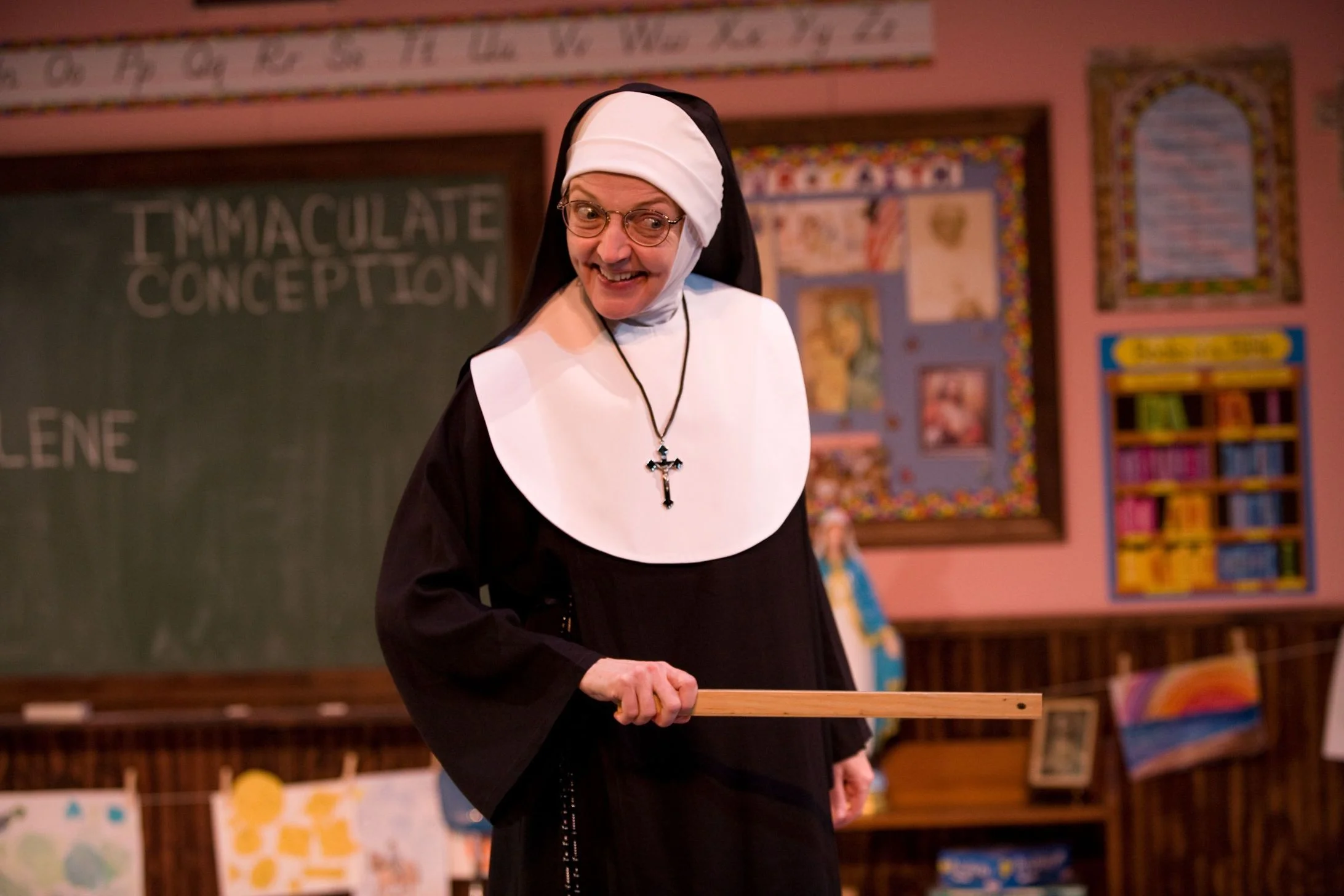 "Sister" Mary Zentmyer in Late Nite Catechism at the Royal George Theater