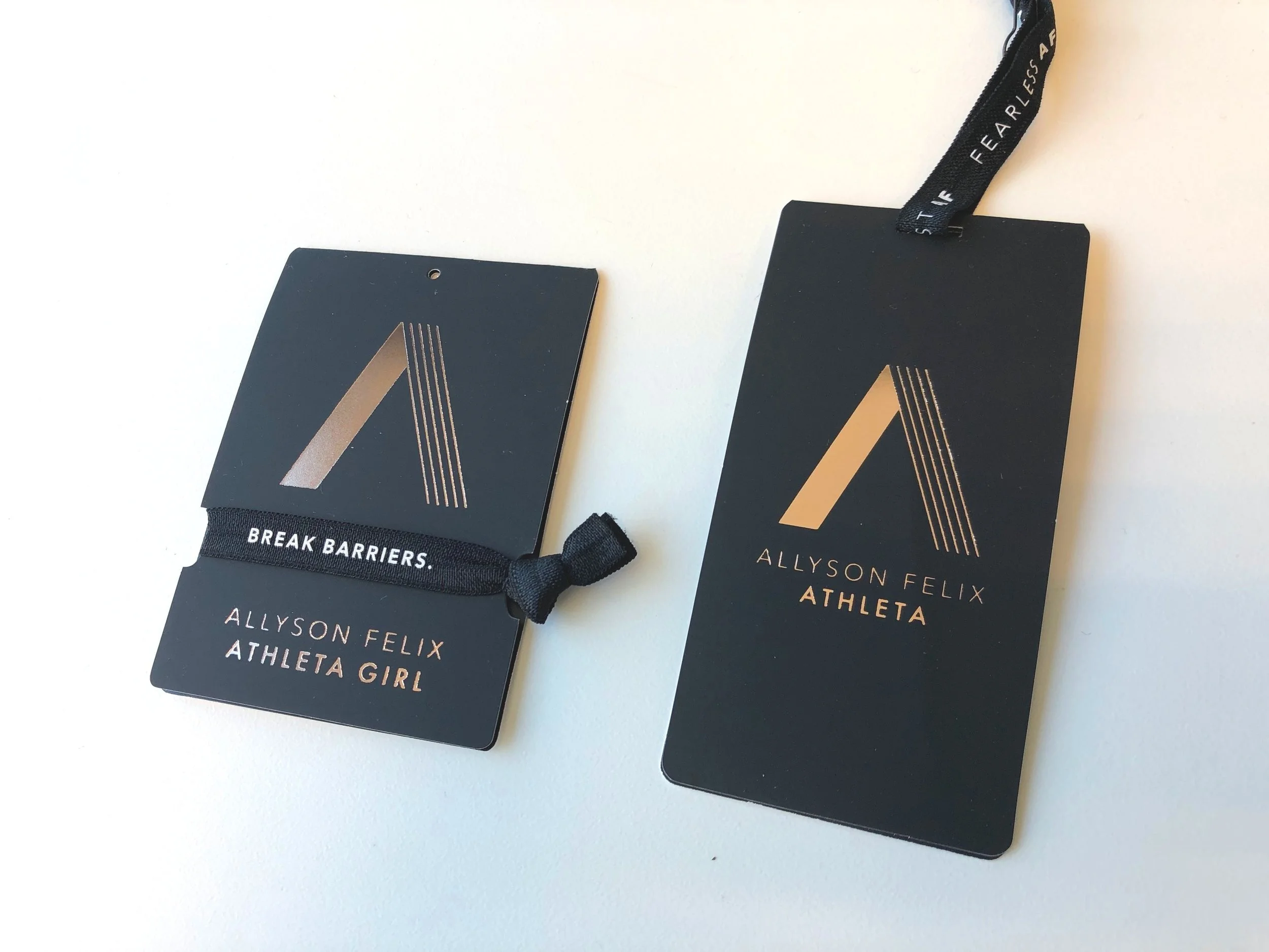 On-garment packaging and labeling