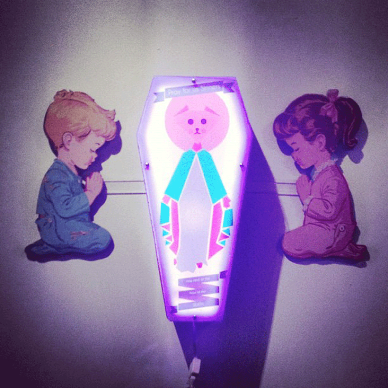 HAIL KITTY FULL OF GRACE - Coffin lamp