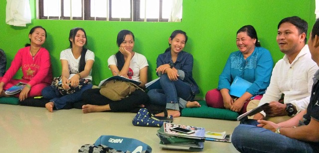 Group Leaders learn about the DTM, in order to bring the curriculum back to their own groups.