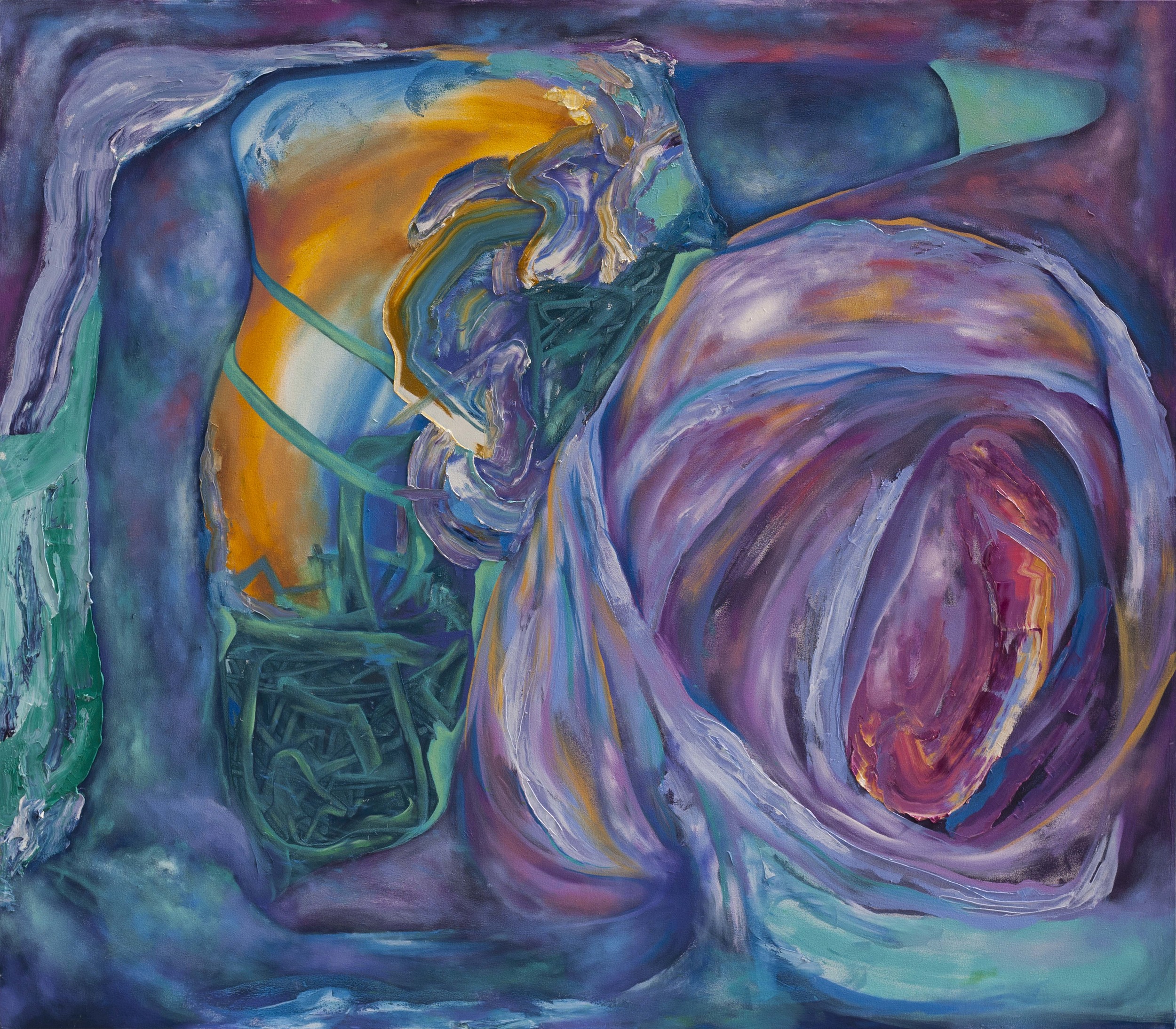 Slippery Gateway, 72" x 84", oil on canvas, 2015