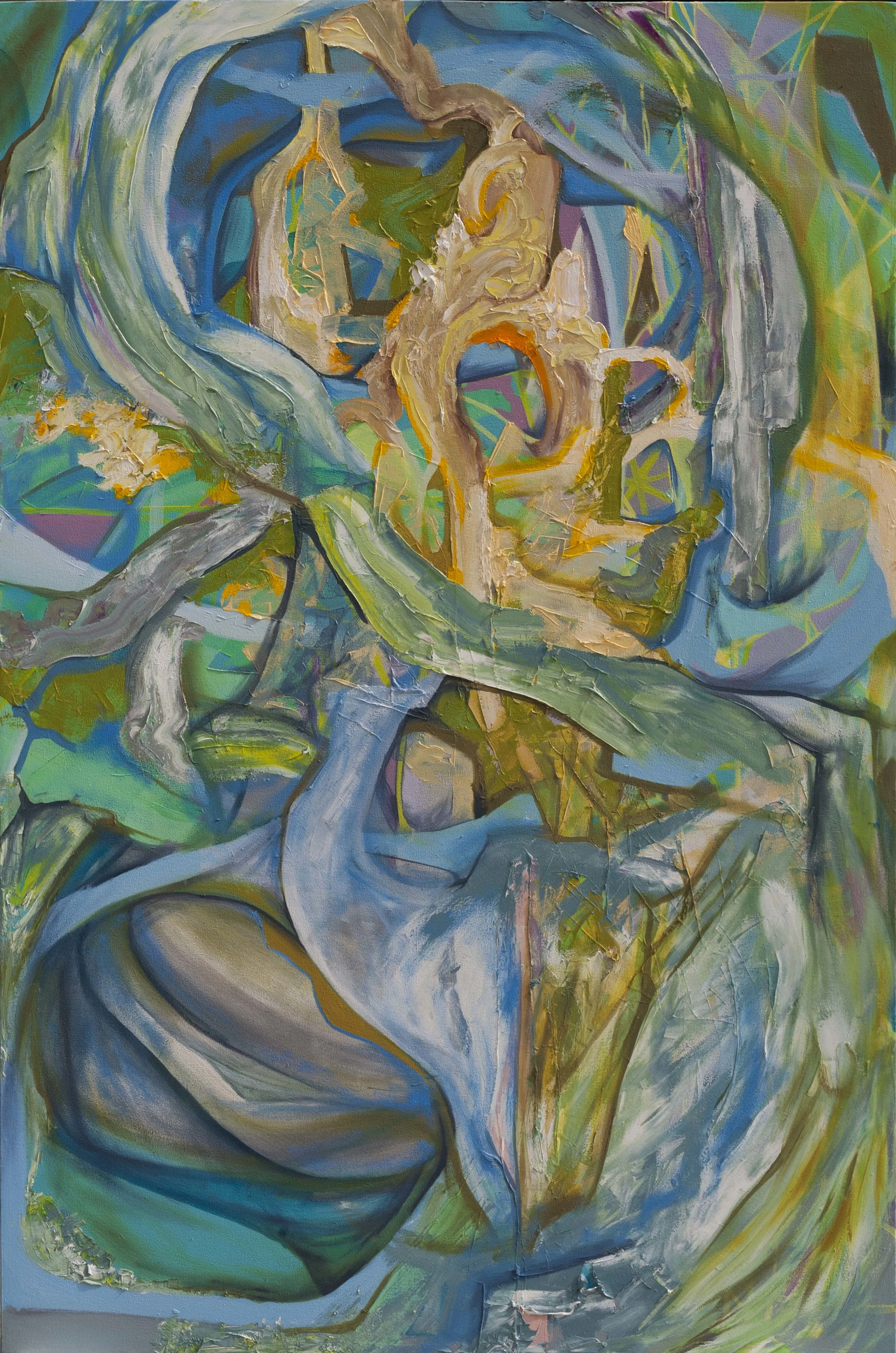 Gem Guts, oil on canvas, 72" x 48", 2015