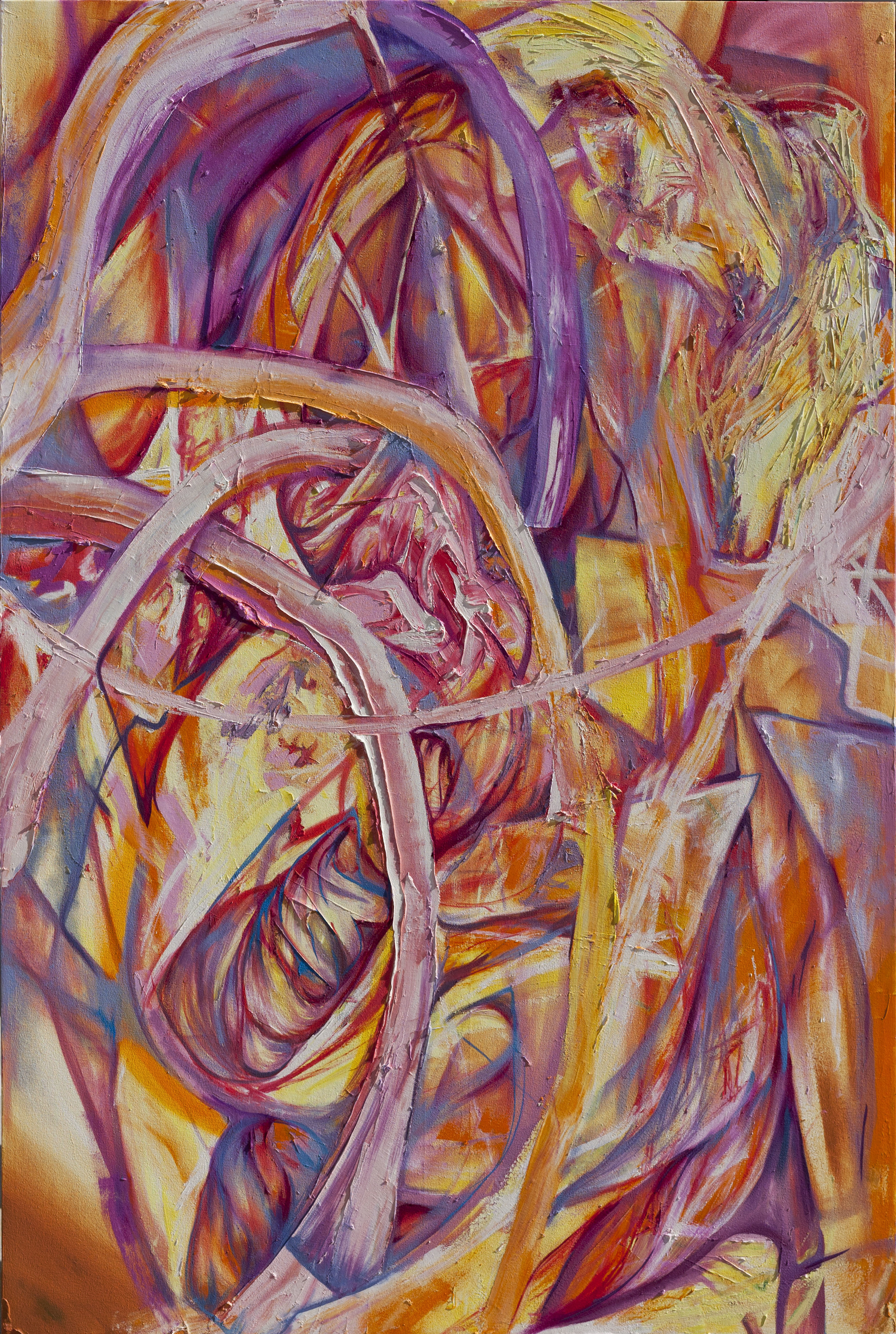 Domestic Spark, 72" x 48", Oil on Canvas, 2015