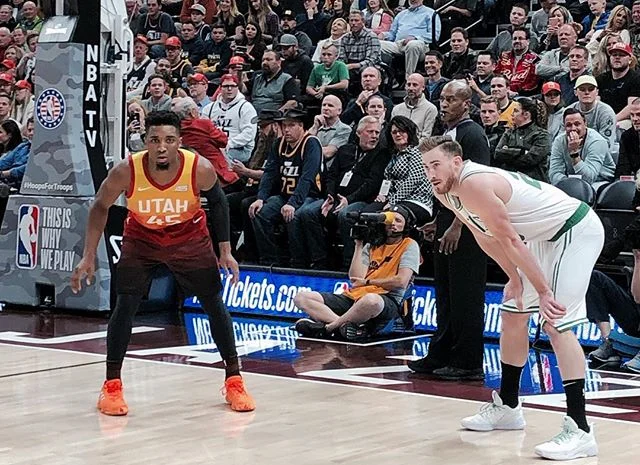 Out with the old, in with the new. #spida #spidamitchell #utahjazz