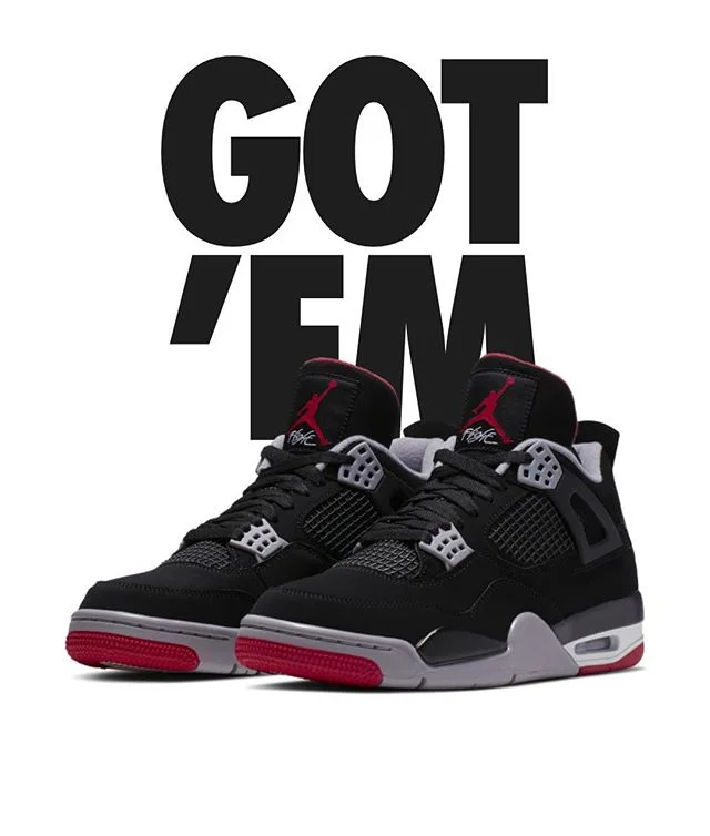 Picked up some Bred this morning. #nike #jordan #bred4s #airjordan4
