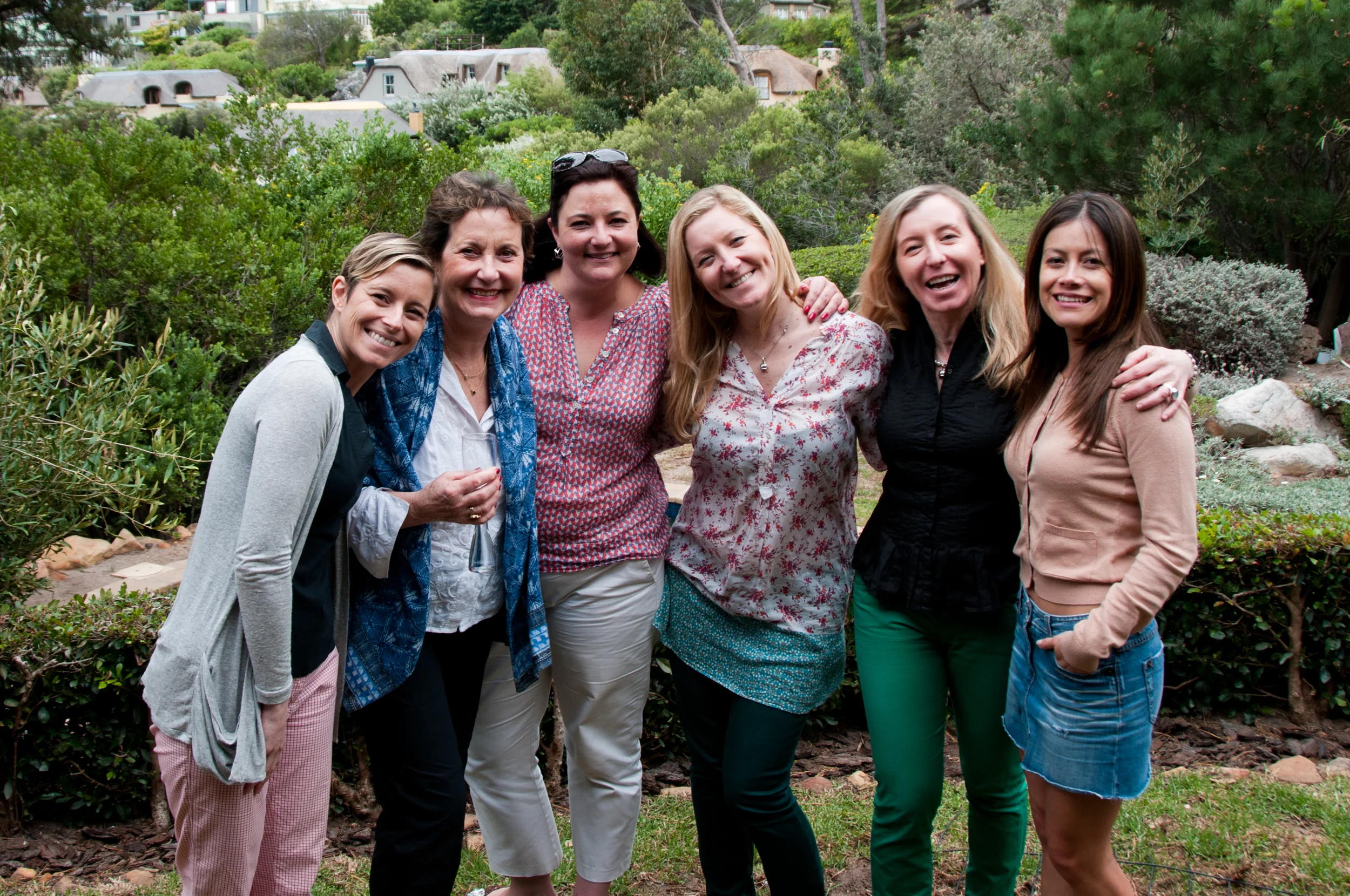 The Cape Town Team - From left to right: Marta, Donatella, Kate, Chiara, Isabella and Natalia