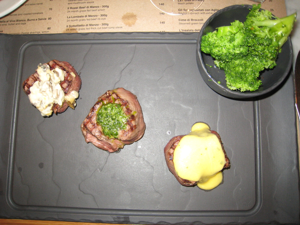 Filet mignon variations, ordered by Marta