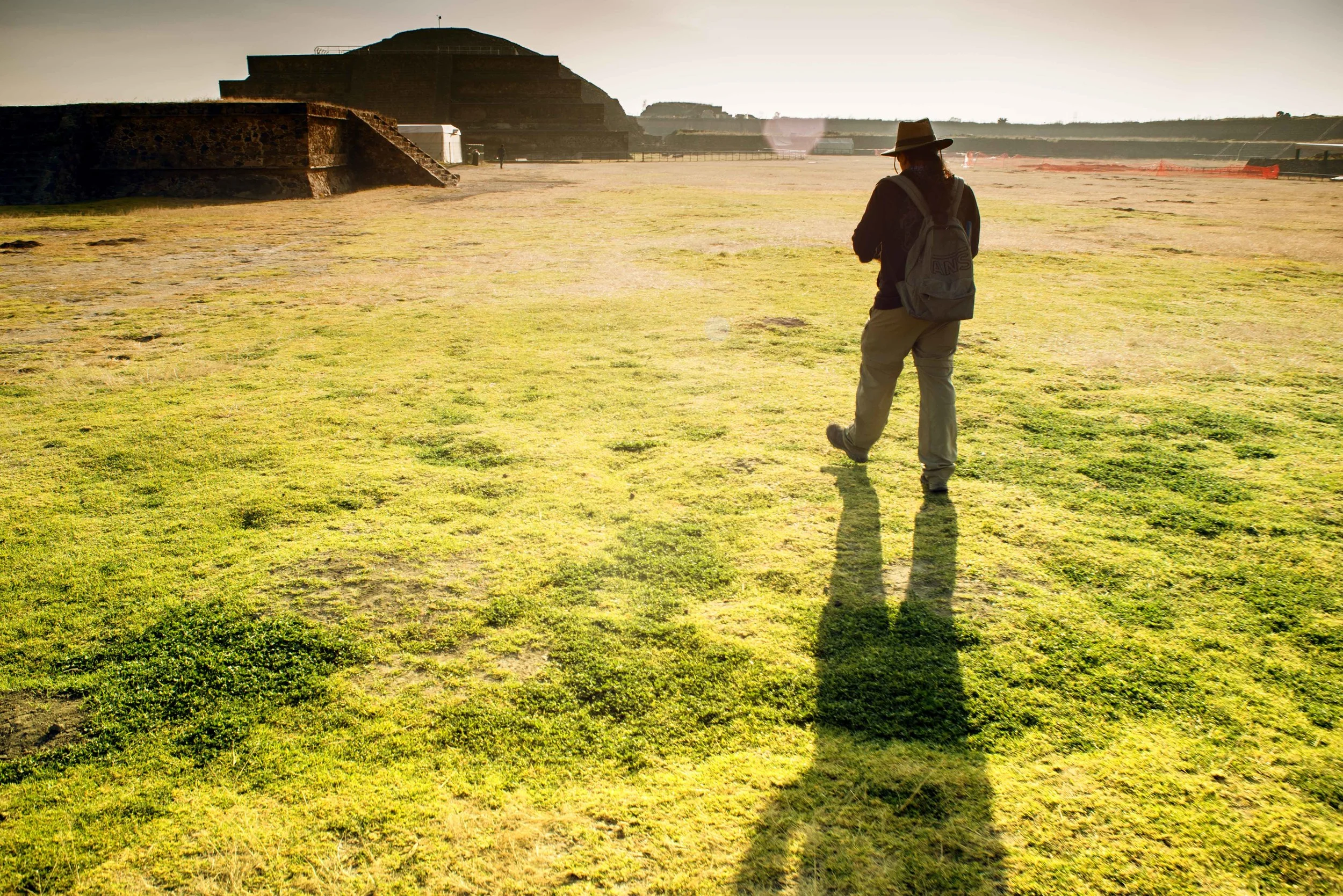 Archeologist-guide at Teotihuacan