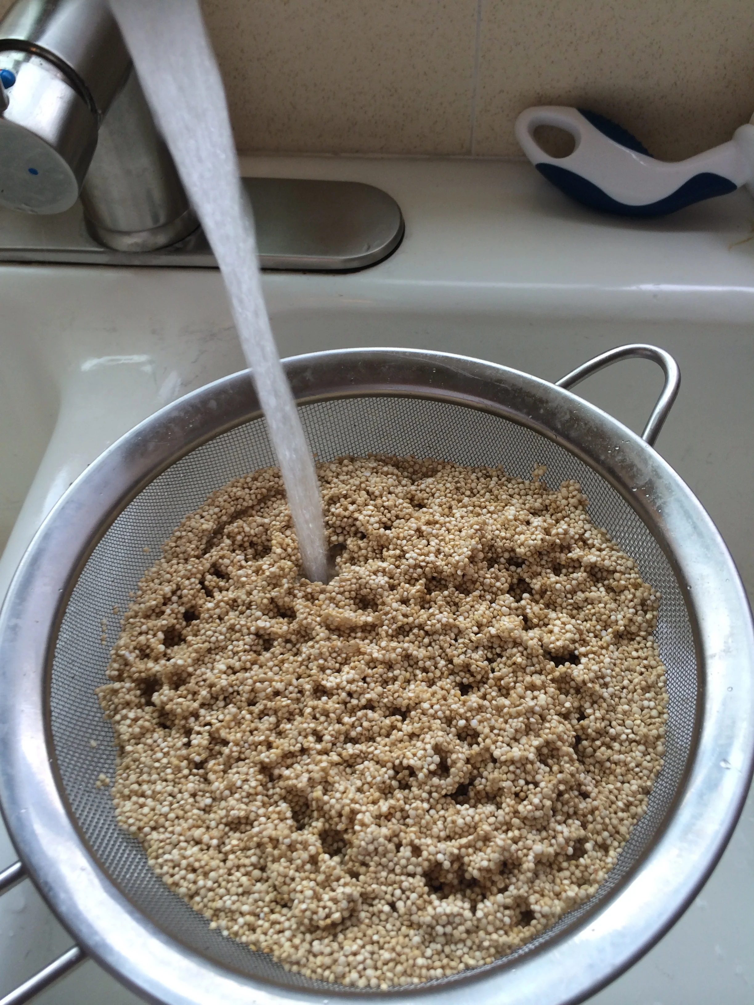 Rinse the quinoa before cooking for best results