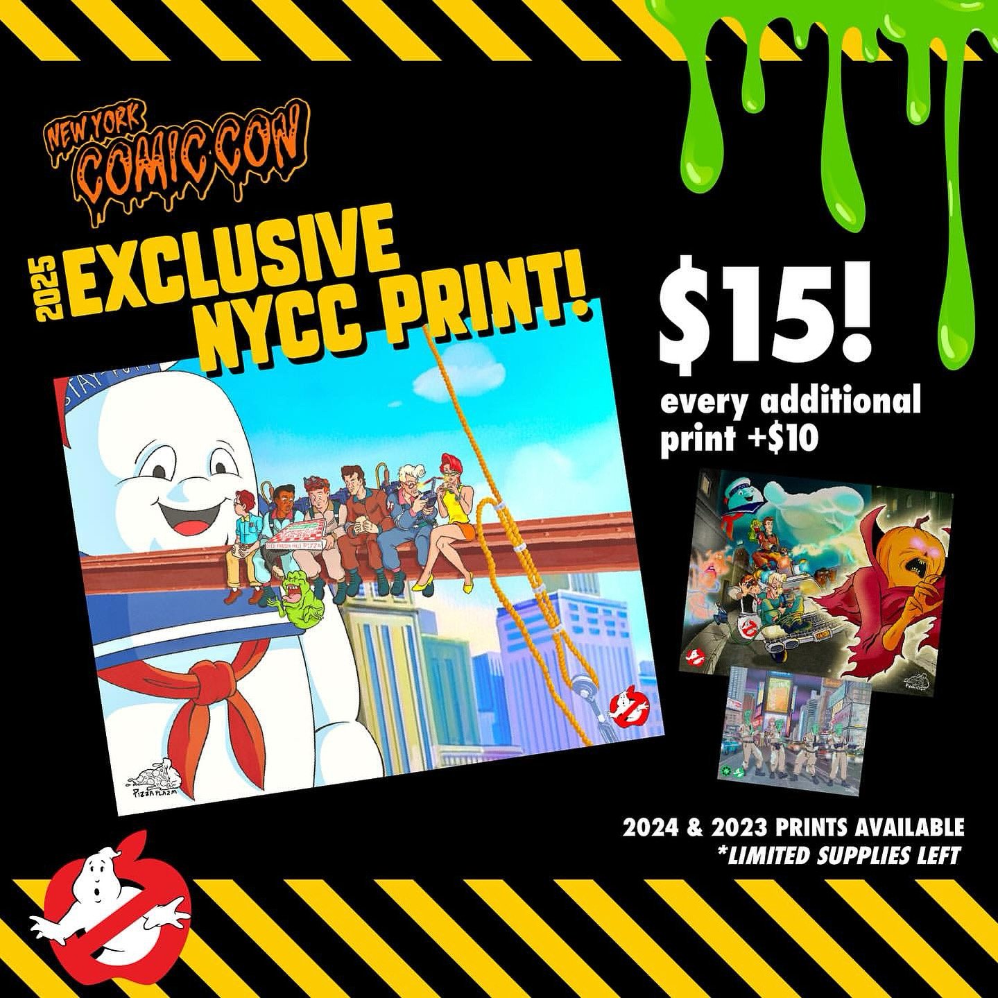 NYC Ghostbusters New York Comic Con 2025 Exclusive Art Print