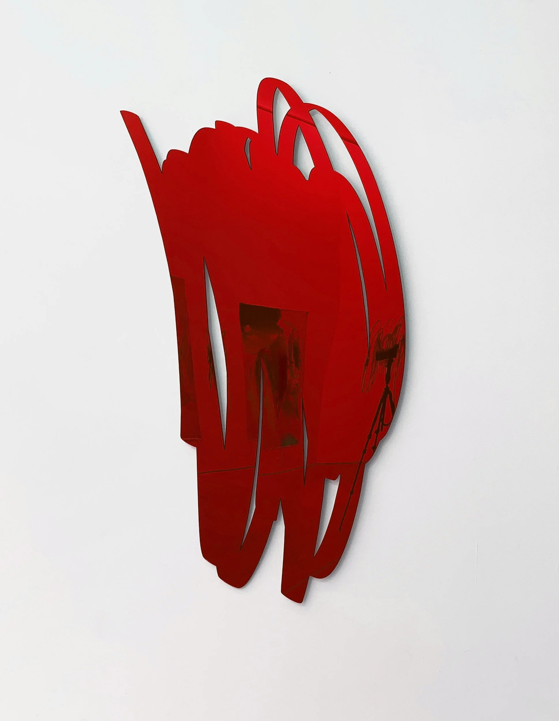 Coleman_Ryan_VerticalScribbleMirror-Red_Lasercutacrylic_48x32_2021.JPG
