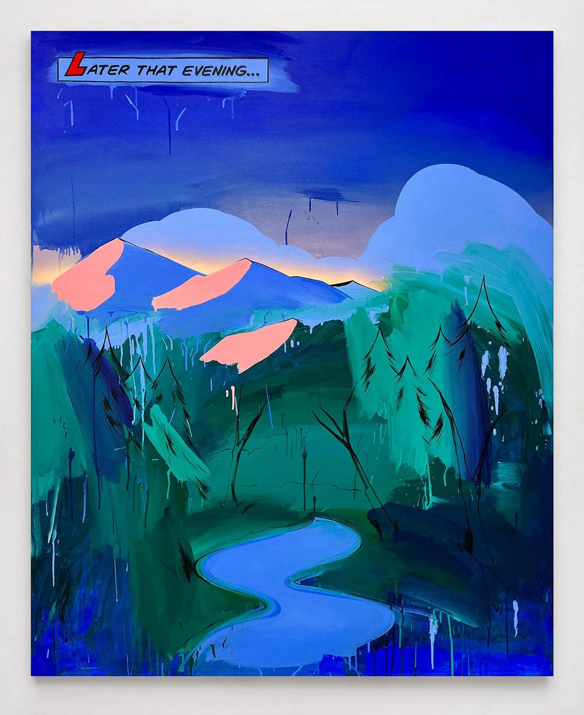 'Later That Evening...', Acrylic on canvas, 60"x48", 2024