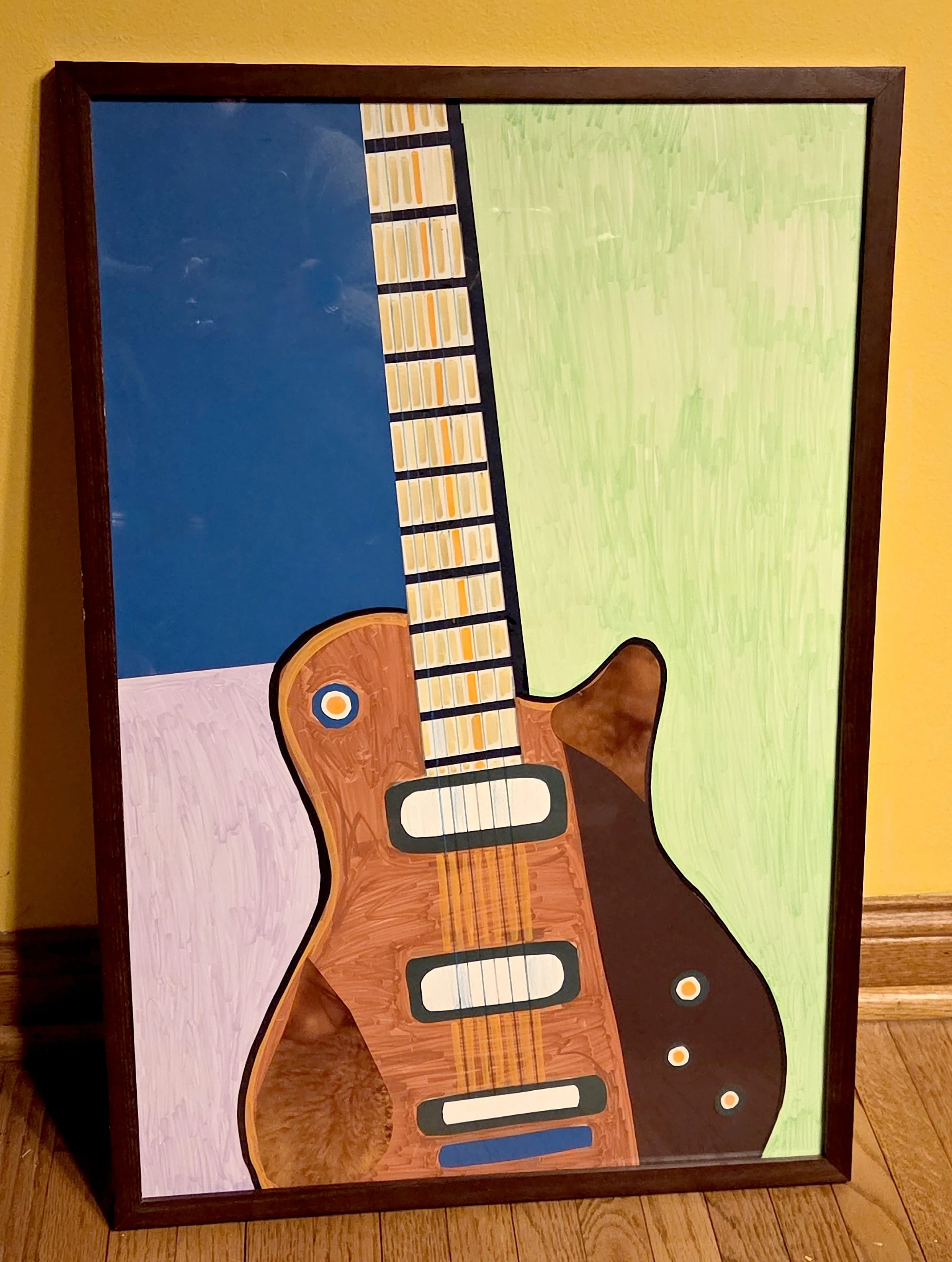 Electric Fusion 17 x 25" Acrylic, Ink, Magazine on Paper 2026 $180