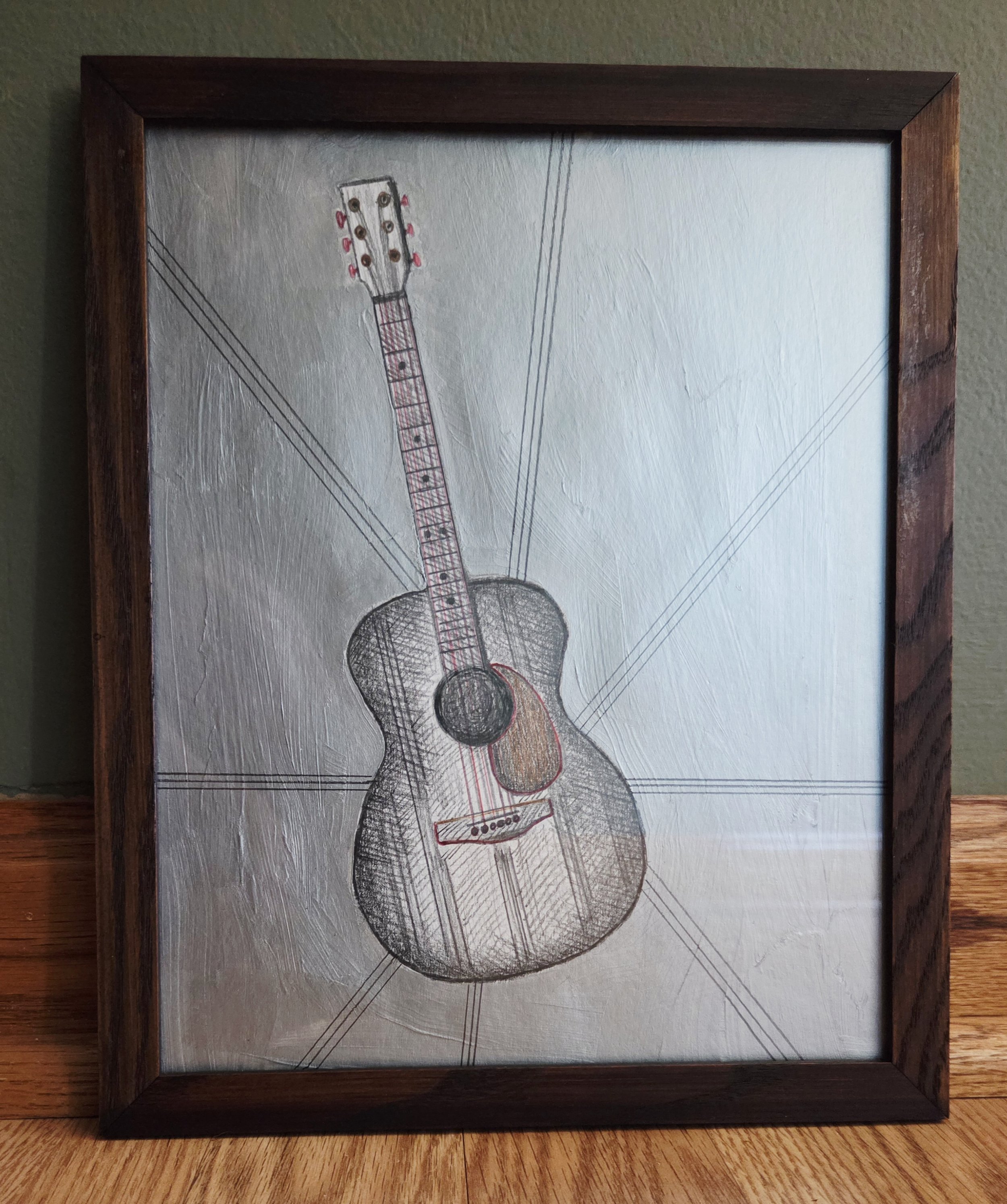 Silver 9 x 11" Acrylic, Ink, Pencil on Paper 2026 $60