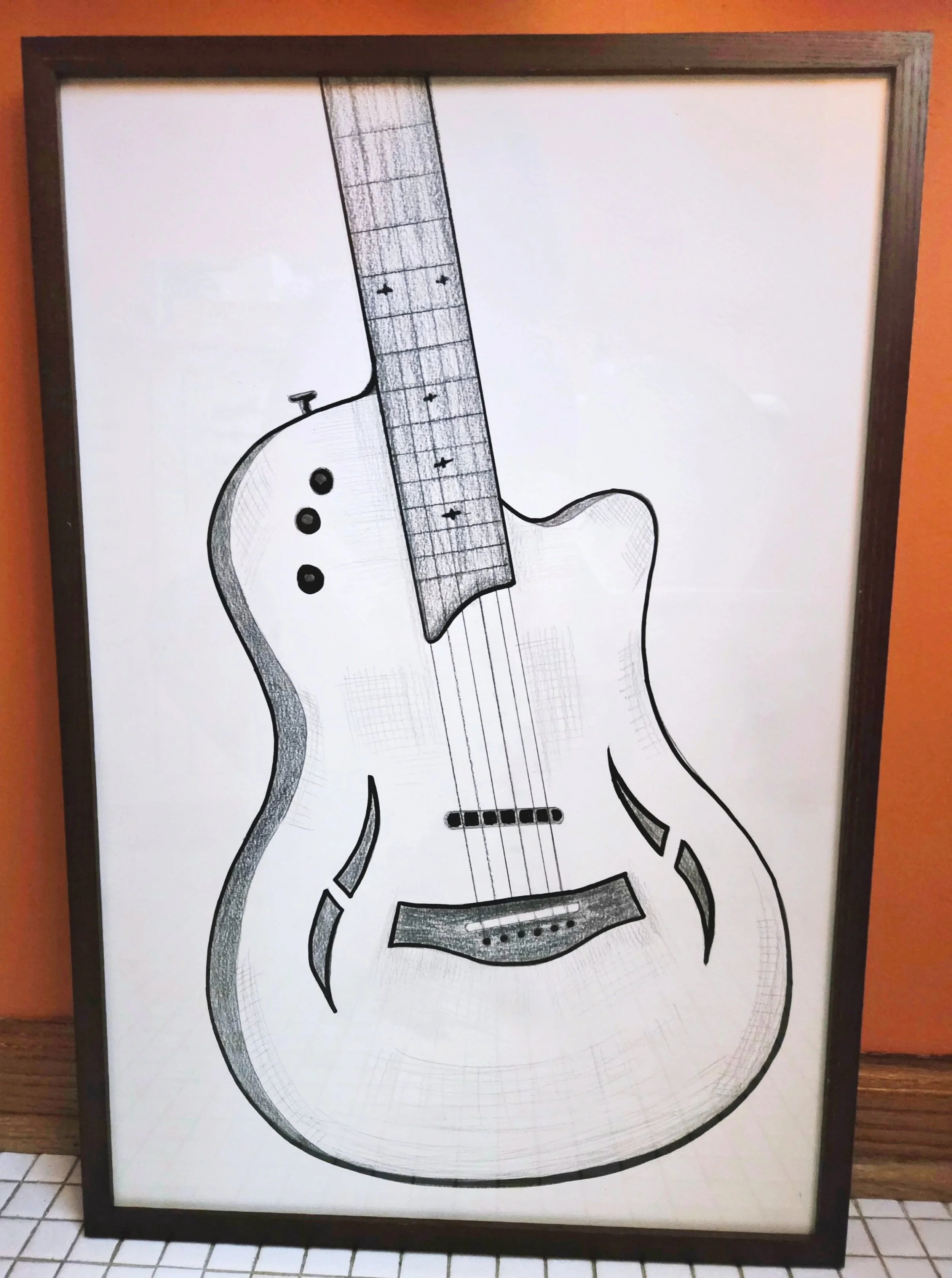 Solid White 17 x 25" Pencil and Ink on Paper 2026 $180