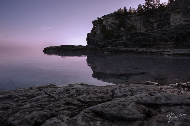 Indian Head Cove at sunrise.