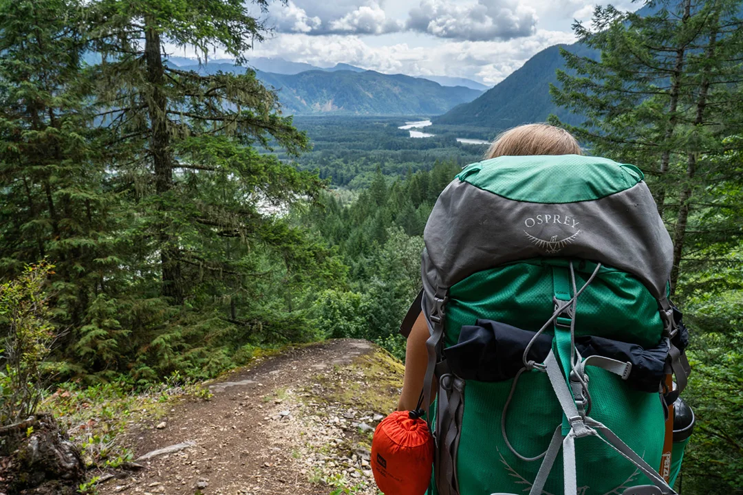 Taking in the beautiful views of the meandering Squamish River.