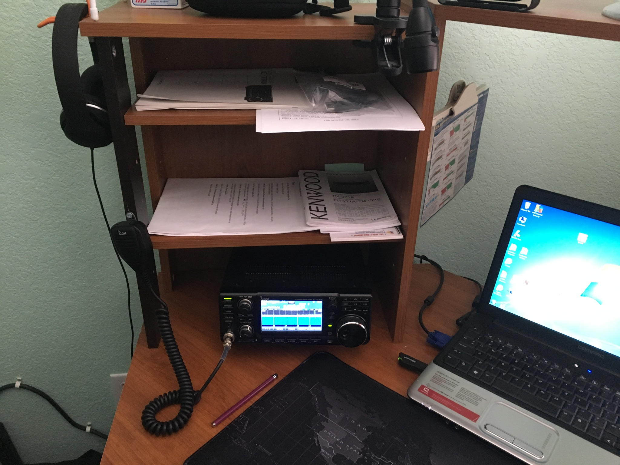 W5RKY 2M kenwood TM-71a. HF ICOM 7300