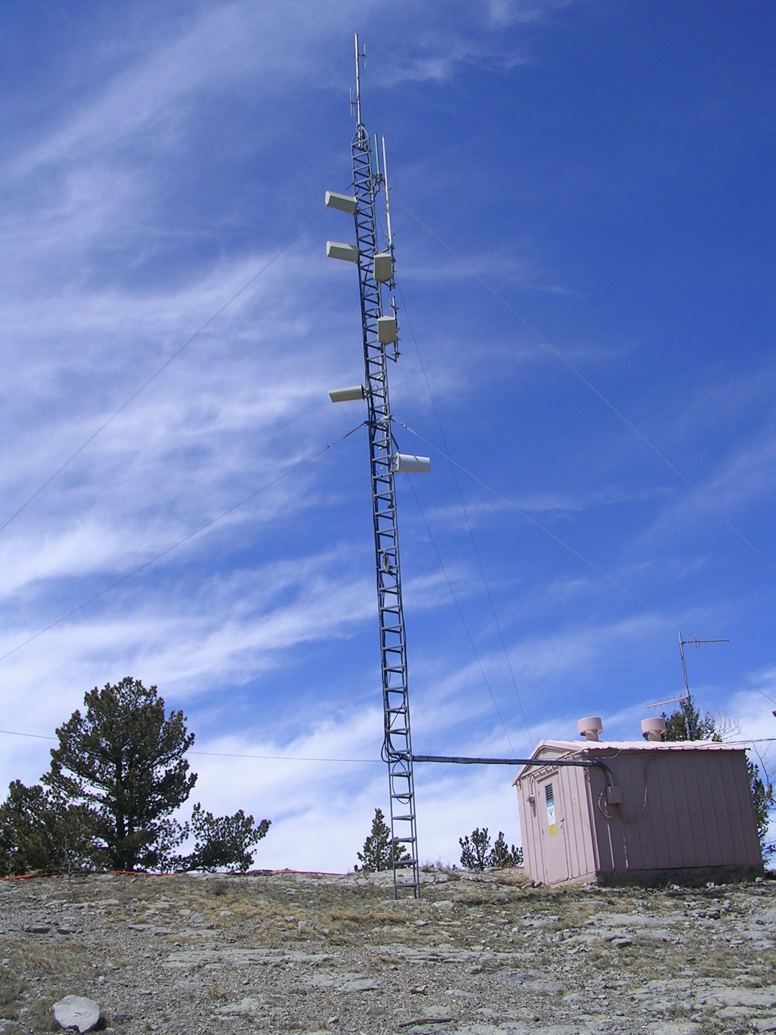 Caravan Club repeater site on Sandia Crest just east of Albuquerque